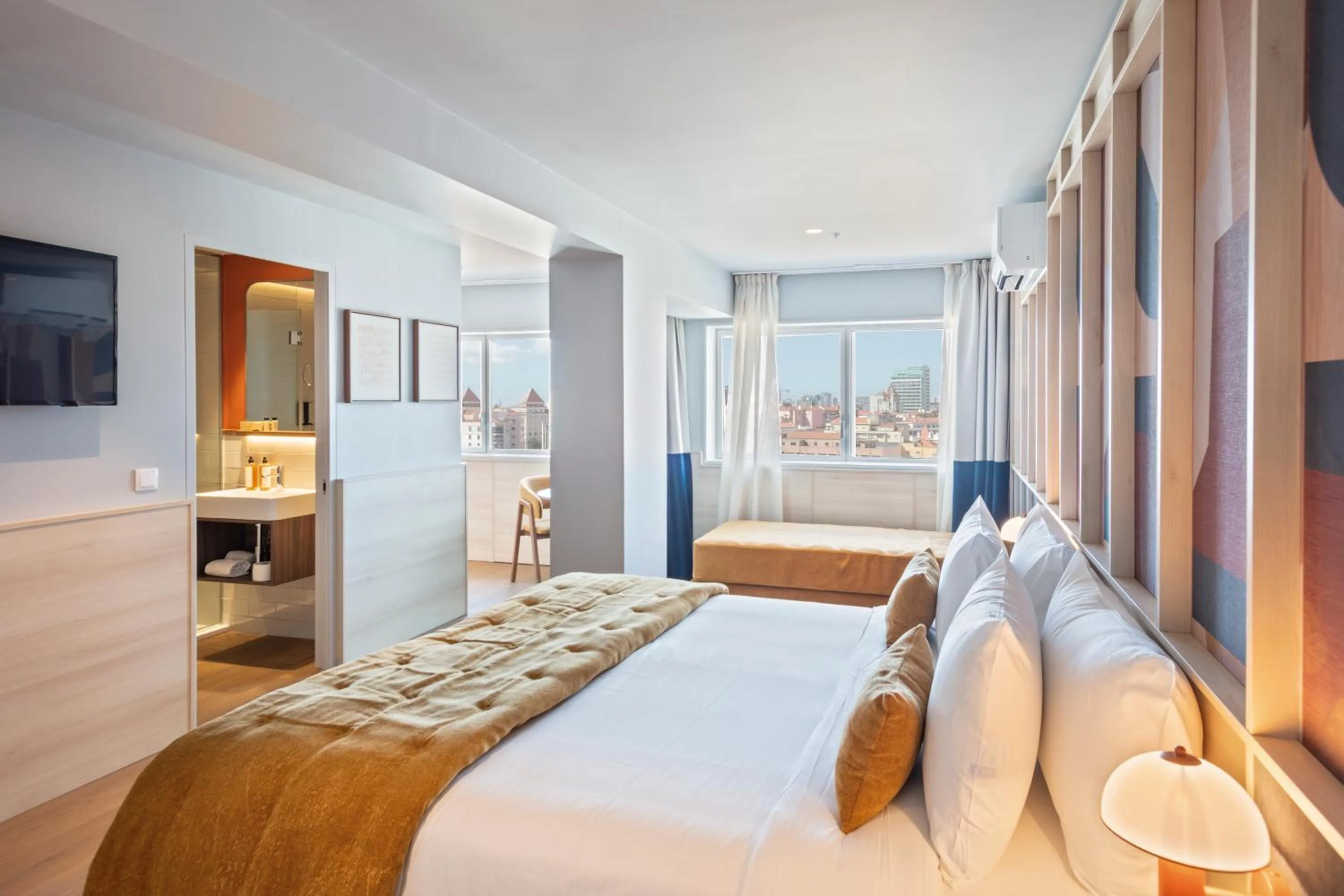 Bed in Hotel Acta Moa