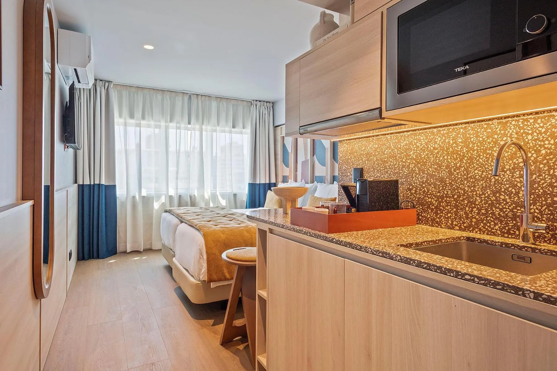 Bed in Hotel Acta Moa