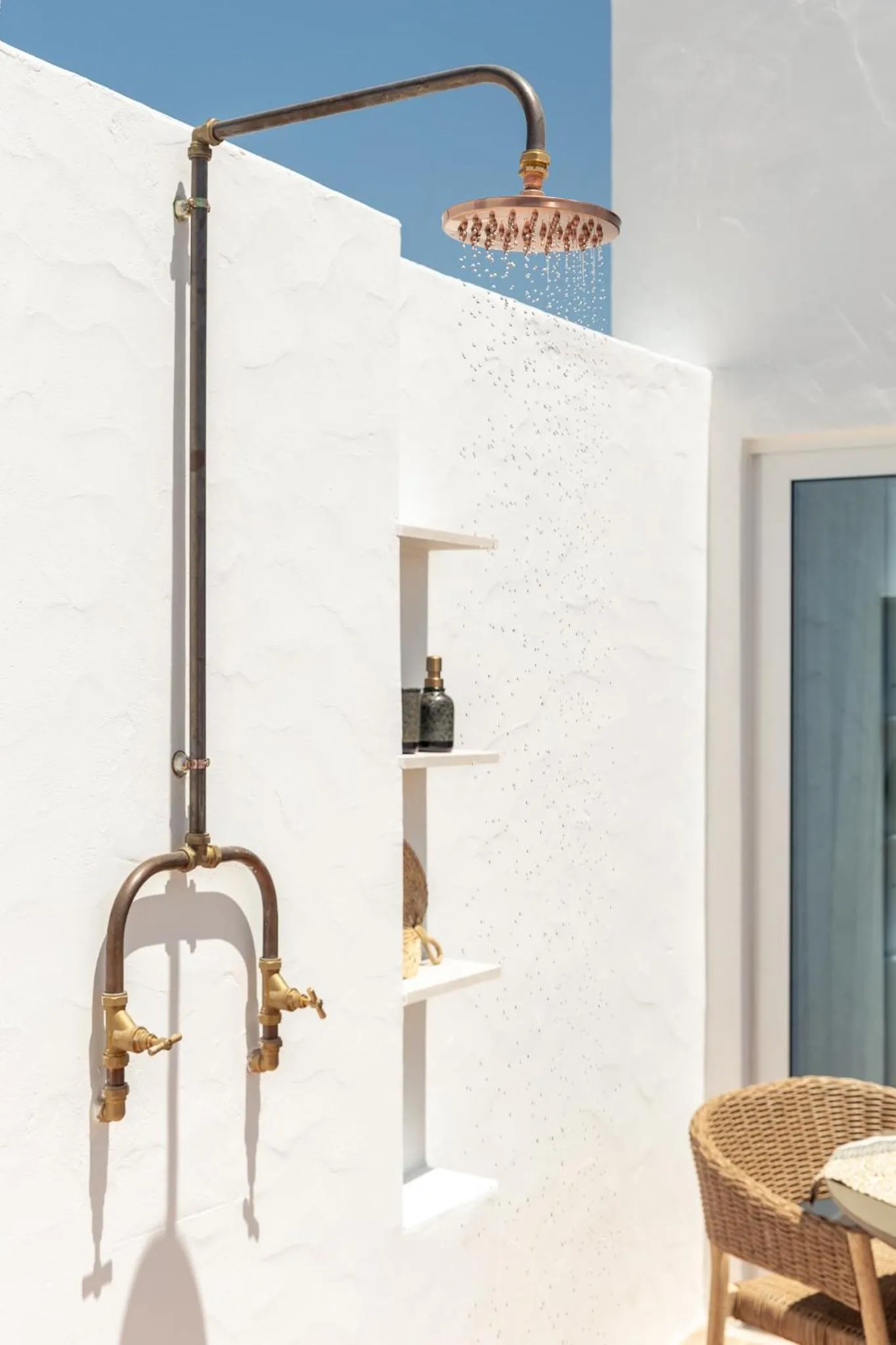 Shower in Palácio de Tavira, a Small Luxury Hotel of the World