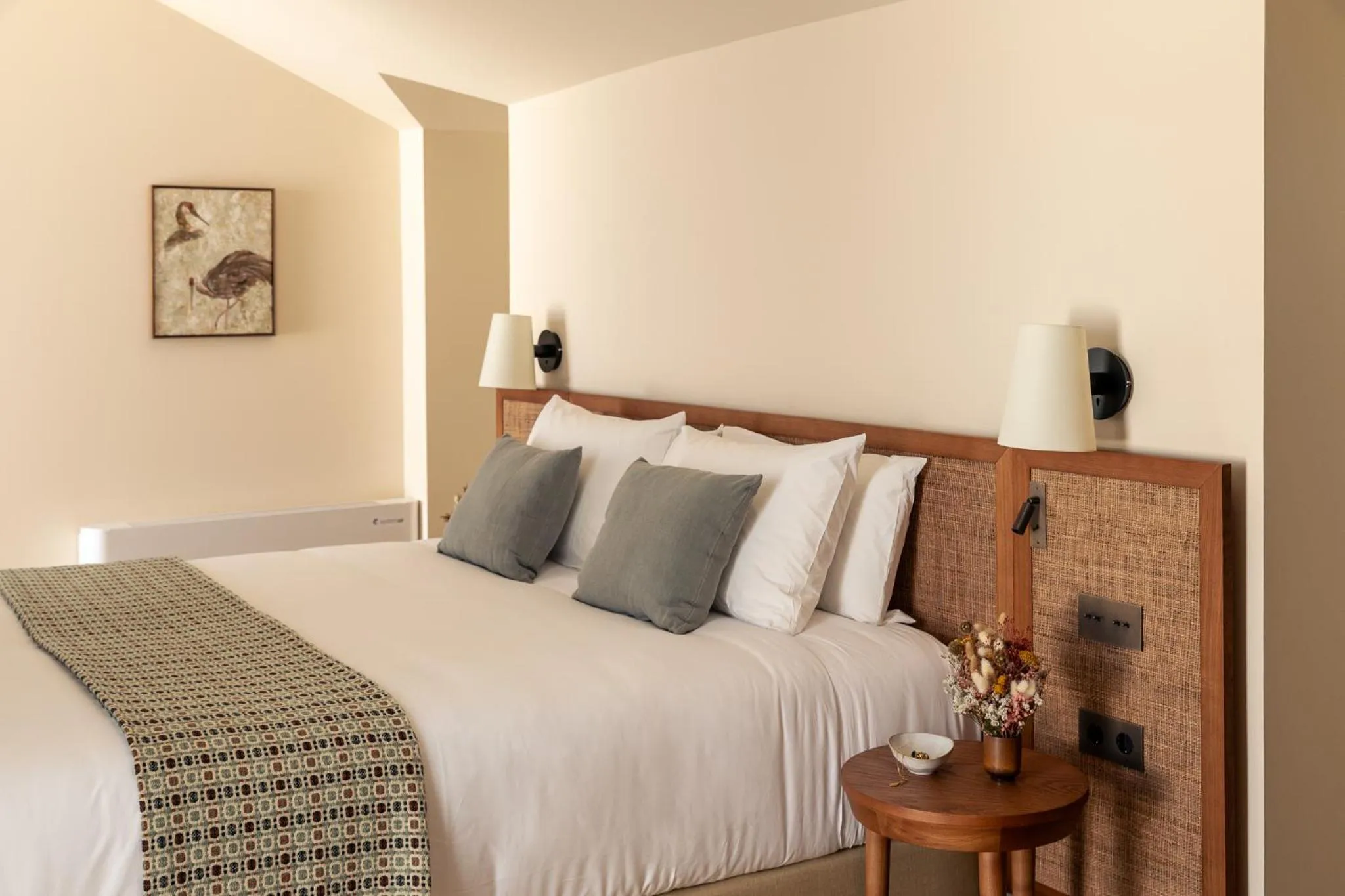 Bed in Palácio de Tavira, a Small Luxury Hotel of the World