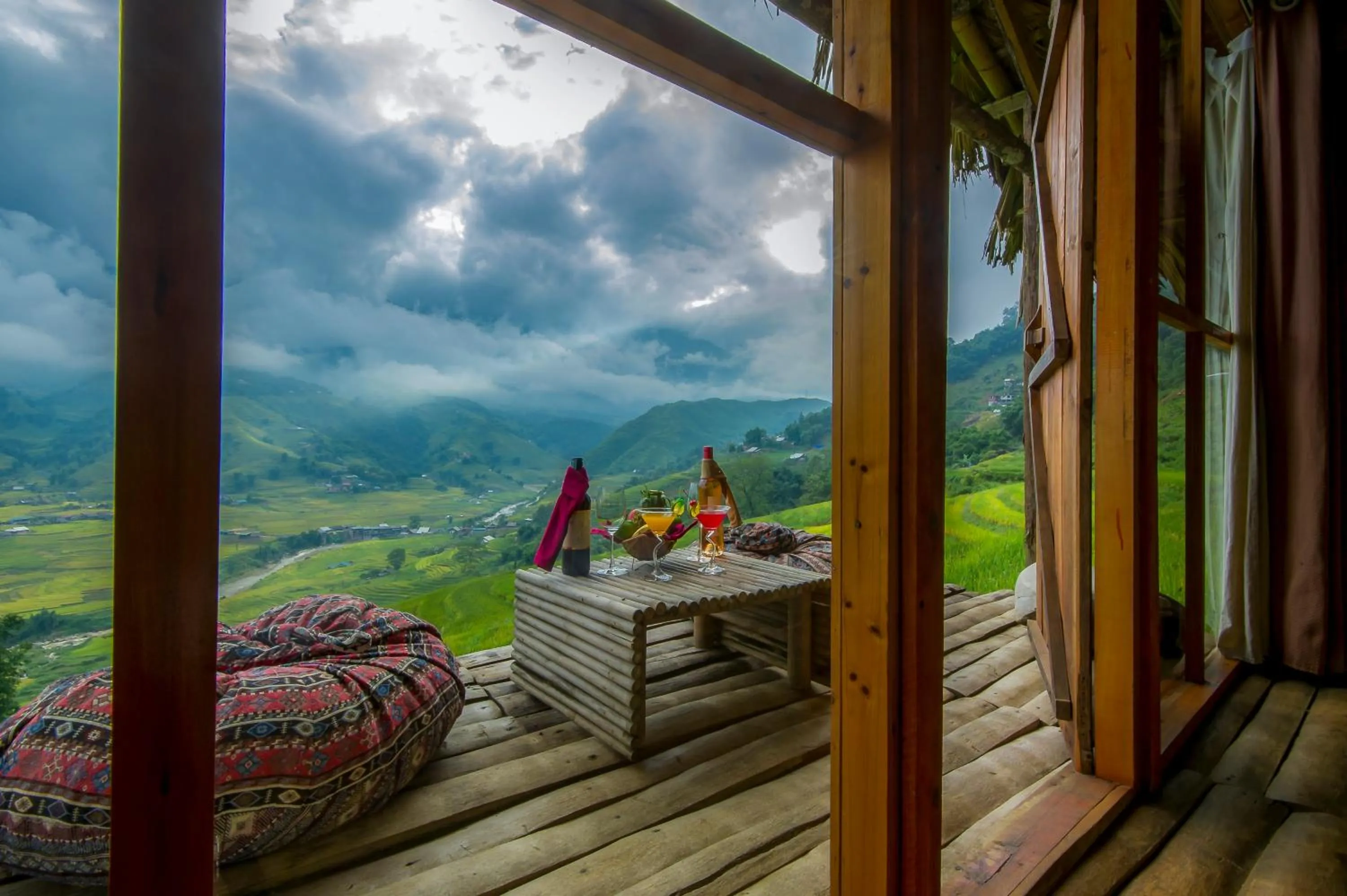 Balcony/Terrace in Eco Palms House - Sapa Retreat