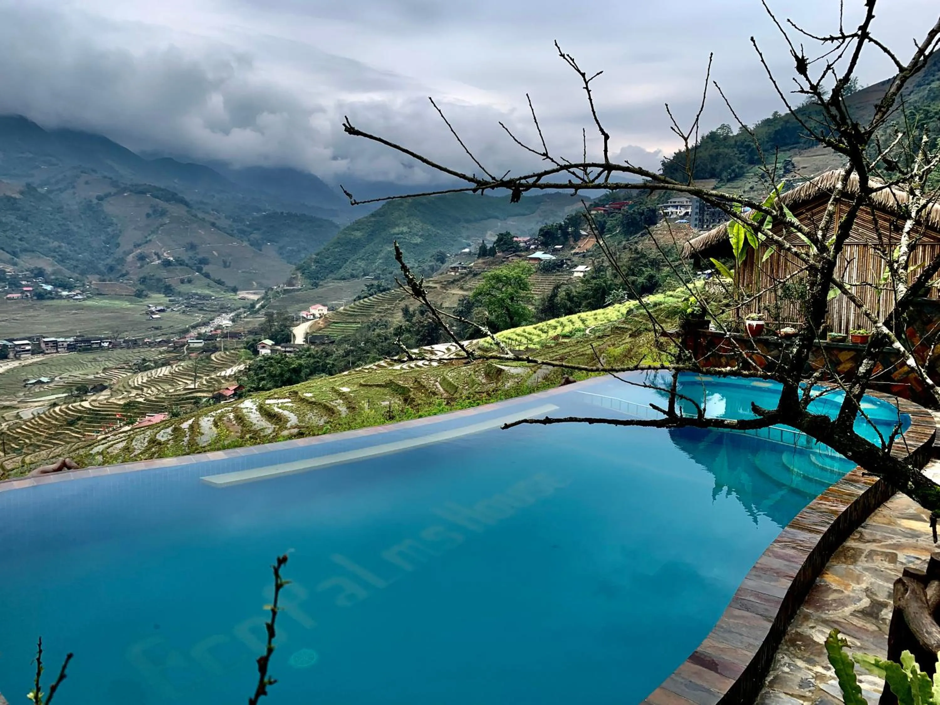 Swimming pool in Eco Palms House - Sapa Retreat