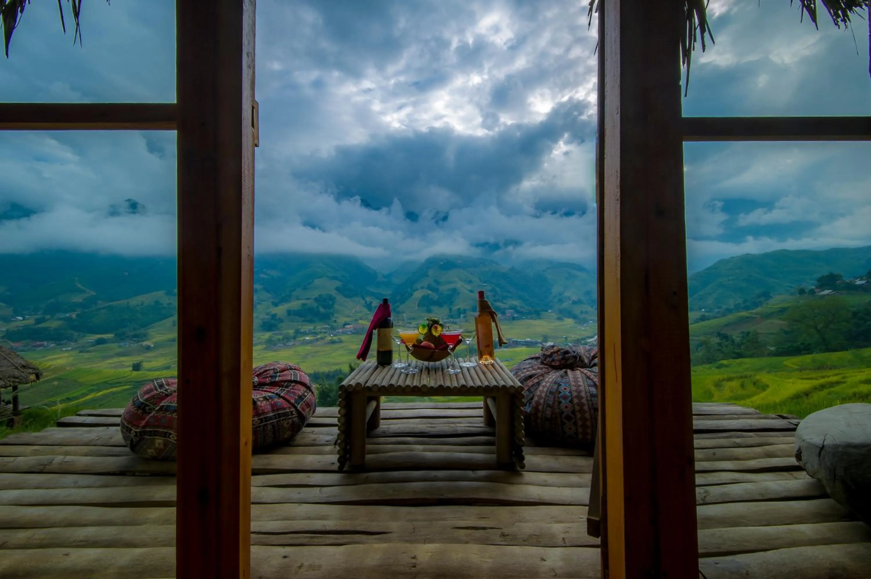 Balcony/Terrace in Eco Palms House - Sapa Retreat