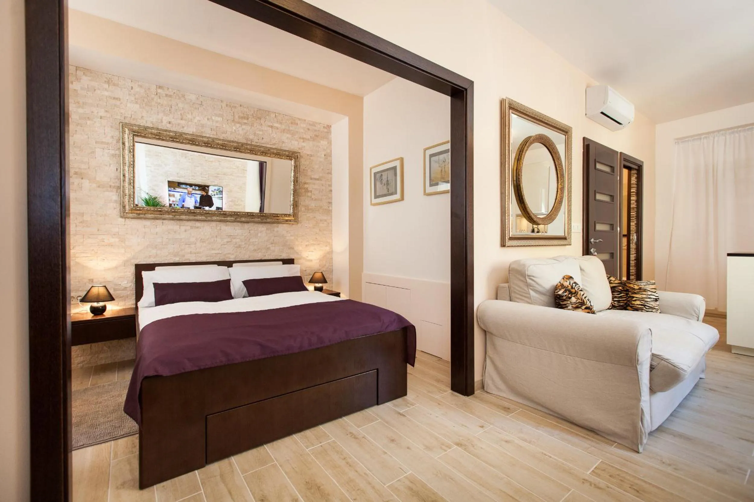 Living room, Bed in Apartments Villa Bianca