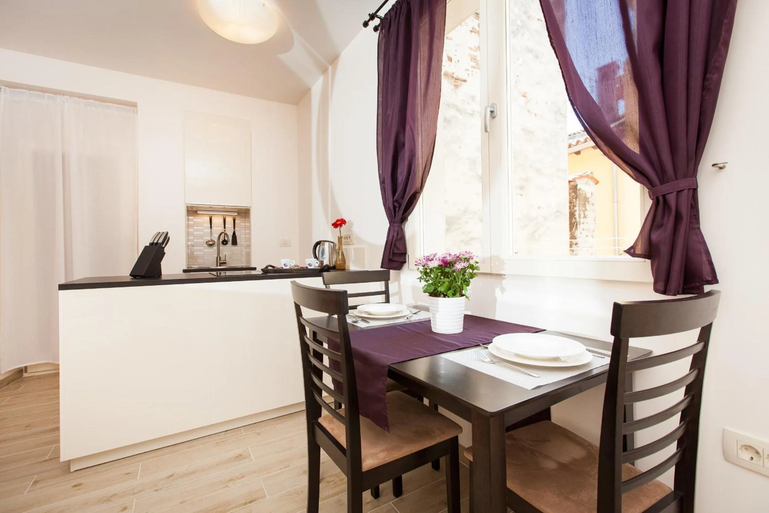 Kitchen or kitchenette in Apartments Villa Bianca