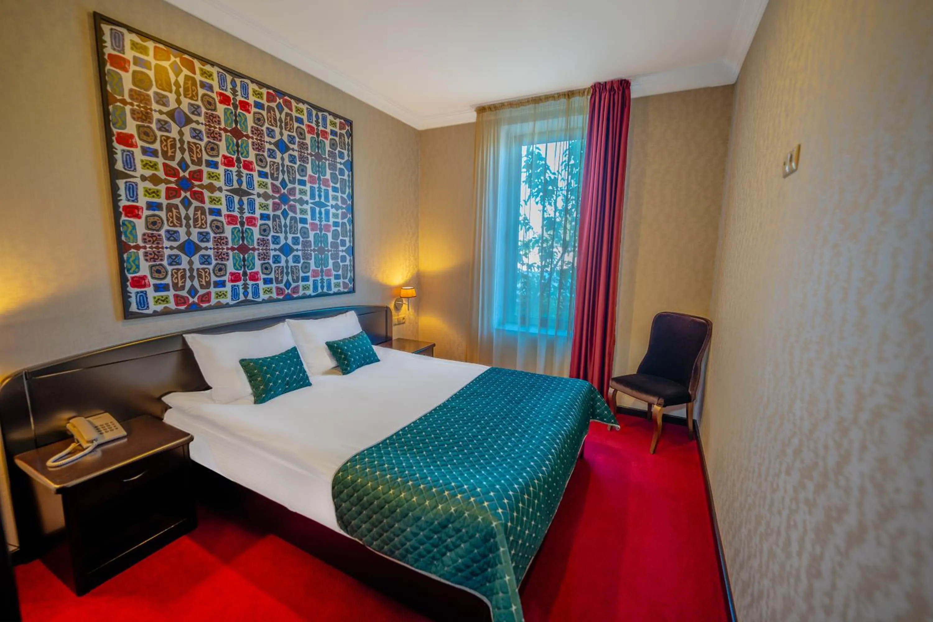 Bed in Kopala Tskneti Hotel