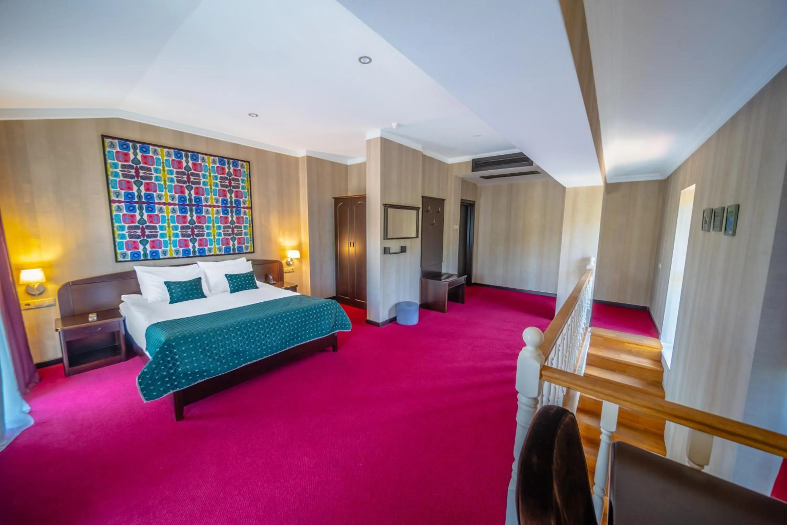 Bed in Kopala Tskneti Hotel