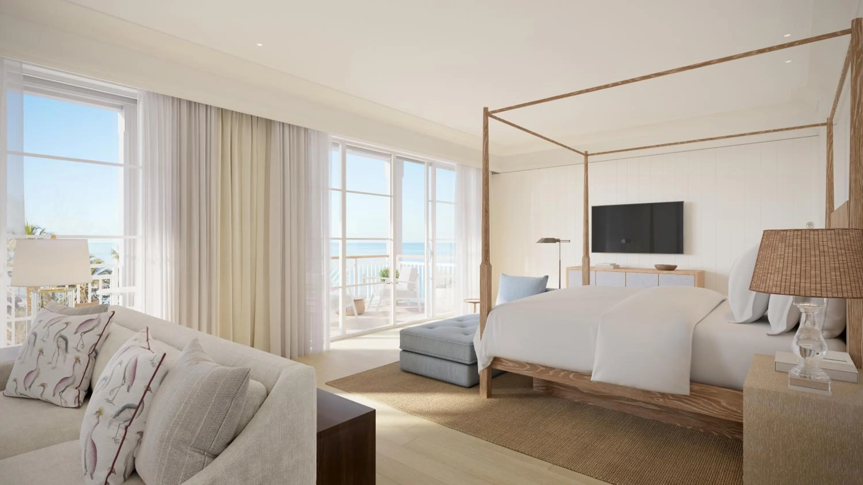 Bedroom, Bed in Naples Beach Club, A Four Seasons Resort