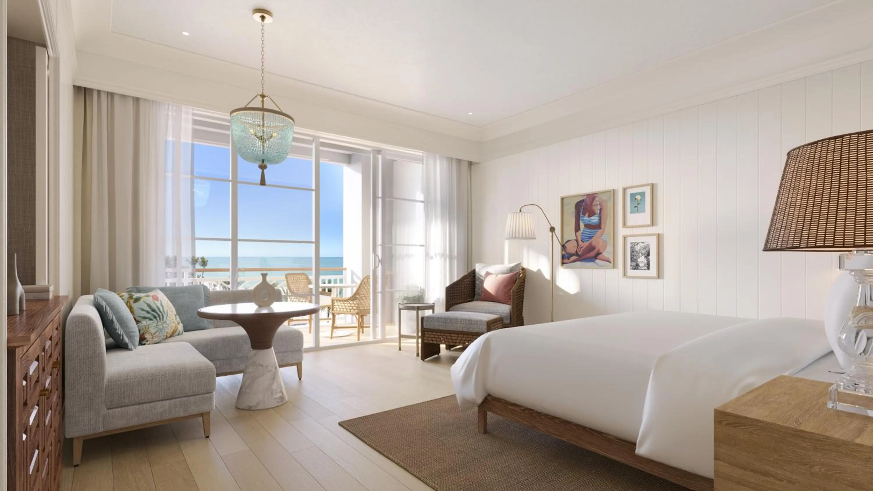 Bedroom, Bed in Naples Beach Club, A Four Seasons Resort