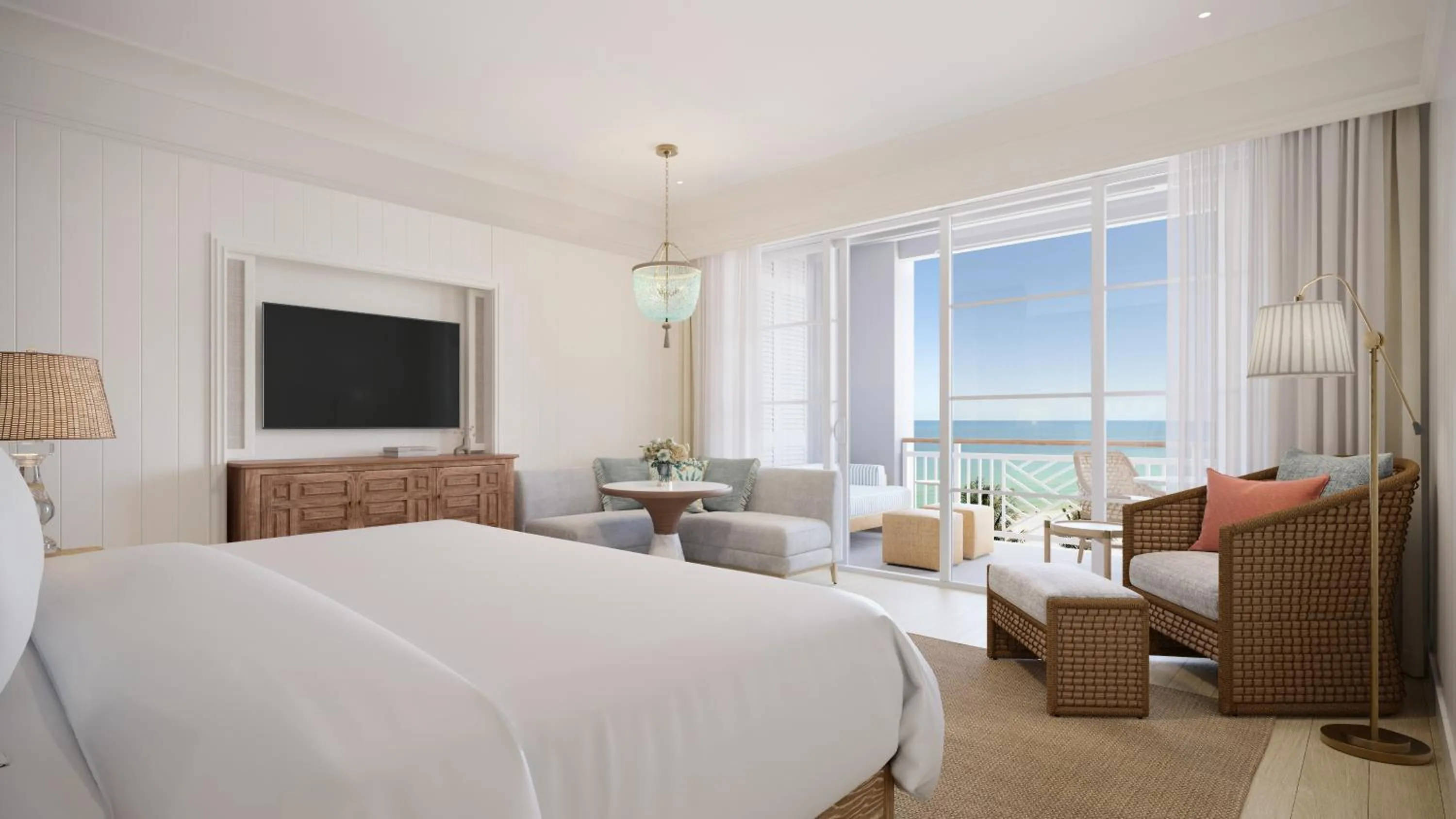 Bedroom, Bed in Naples Beach Club, A Four Seasons Resort