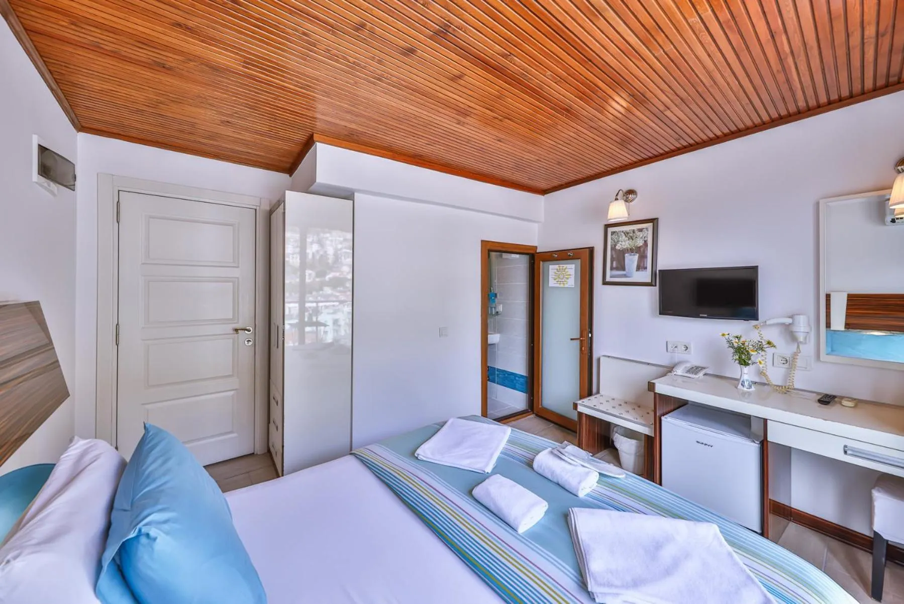 Bedroom, Bed in Hotel Sonne - Adults Only