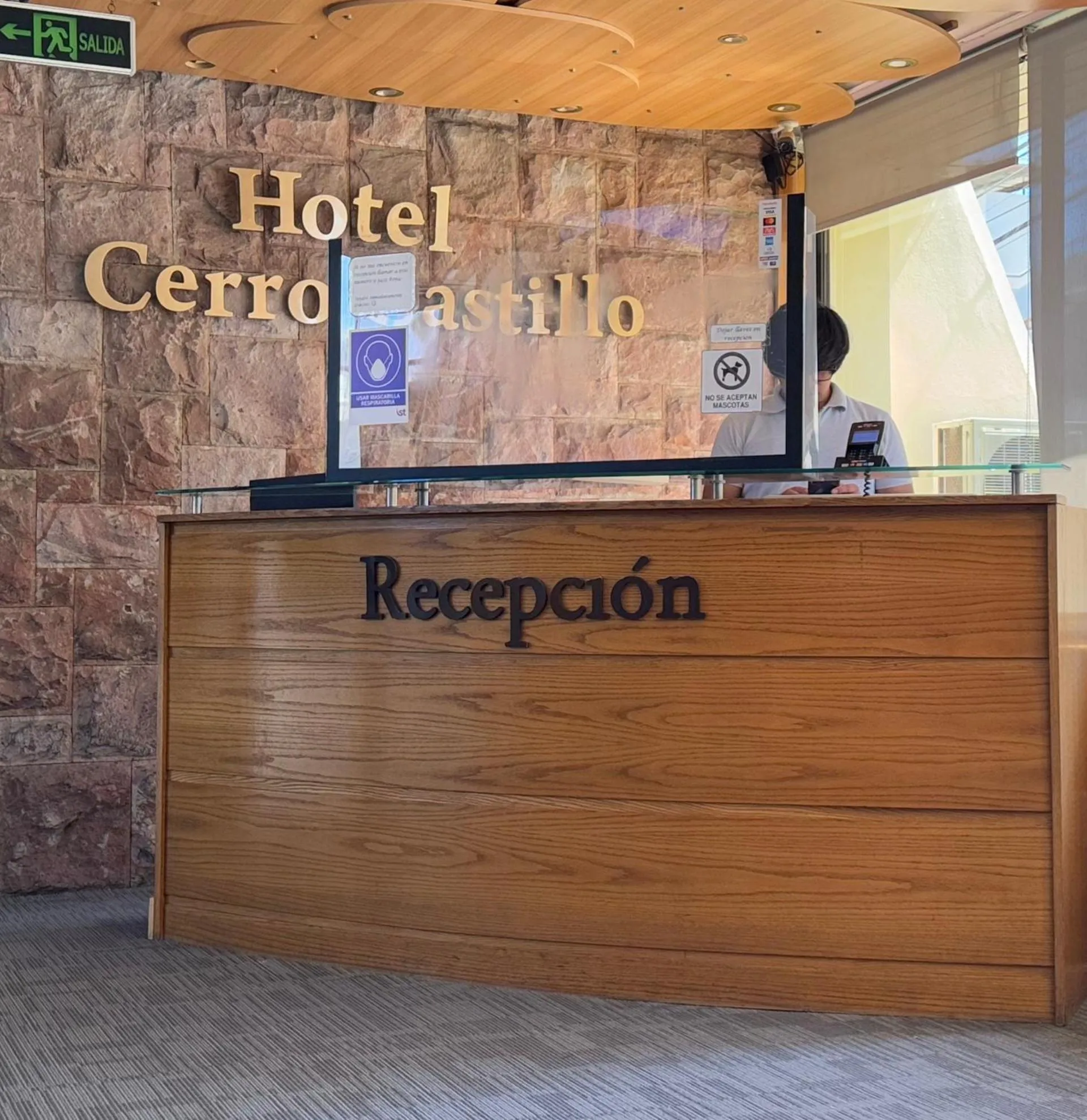 Lobby or reception in Hotel Cerro Castillo