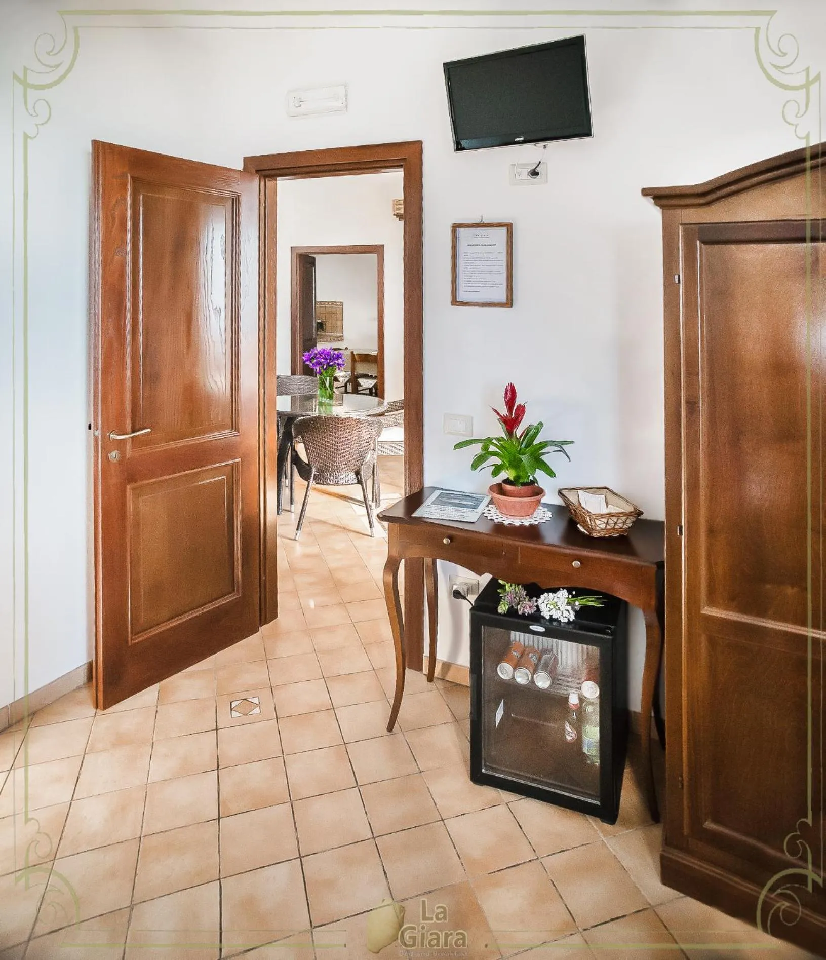 Decorative detail in B&b La Giara