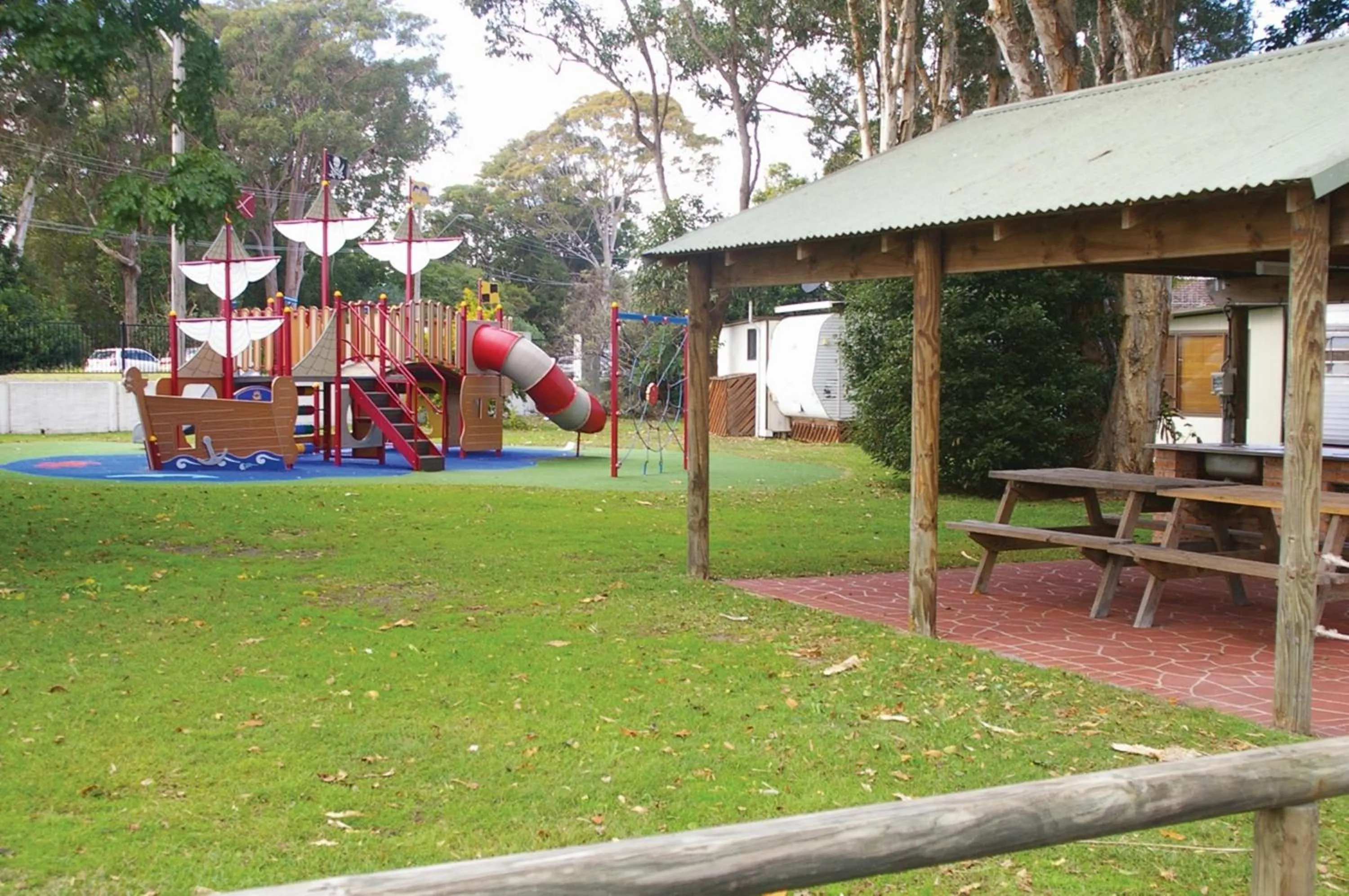 Children play ground in Smugglers Cove Holiday Village