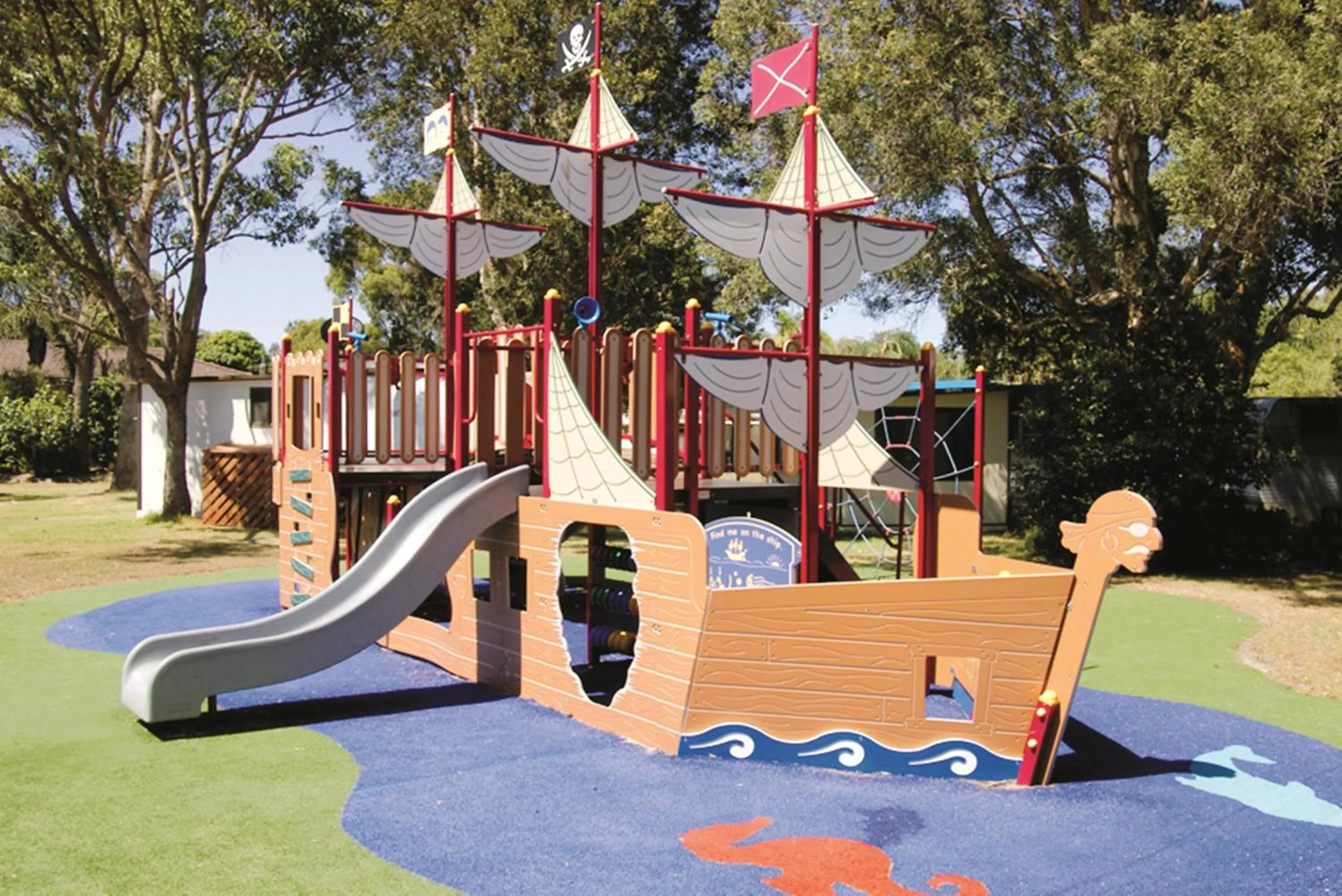 Children play ground in Smugglers Cove Holiday Village