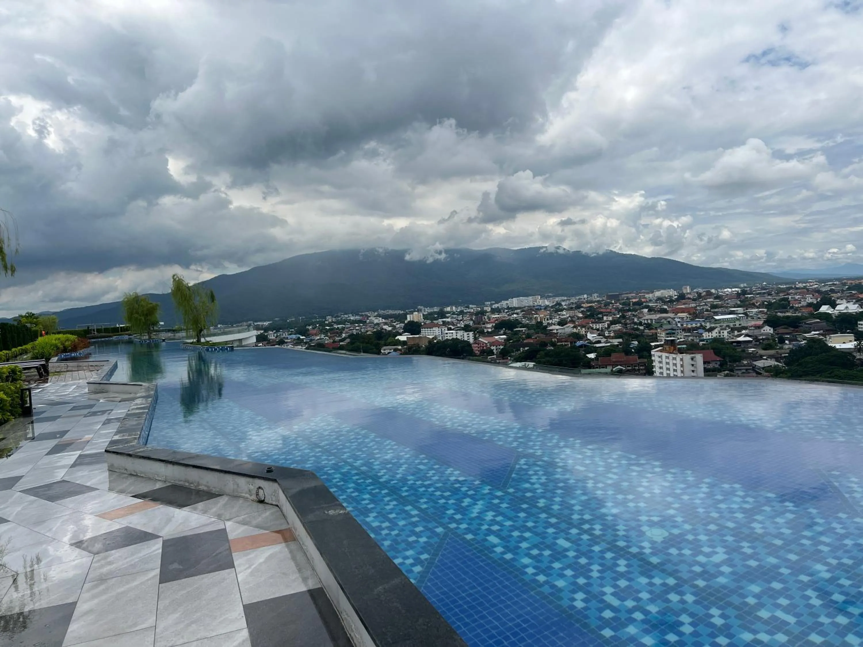 Pool view in Family Suite Nice Pool Full Facilities Self Check