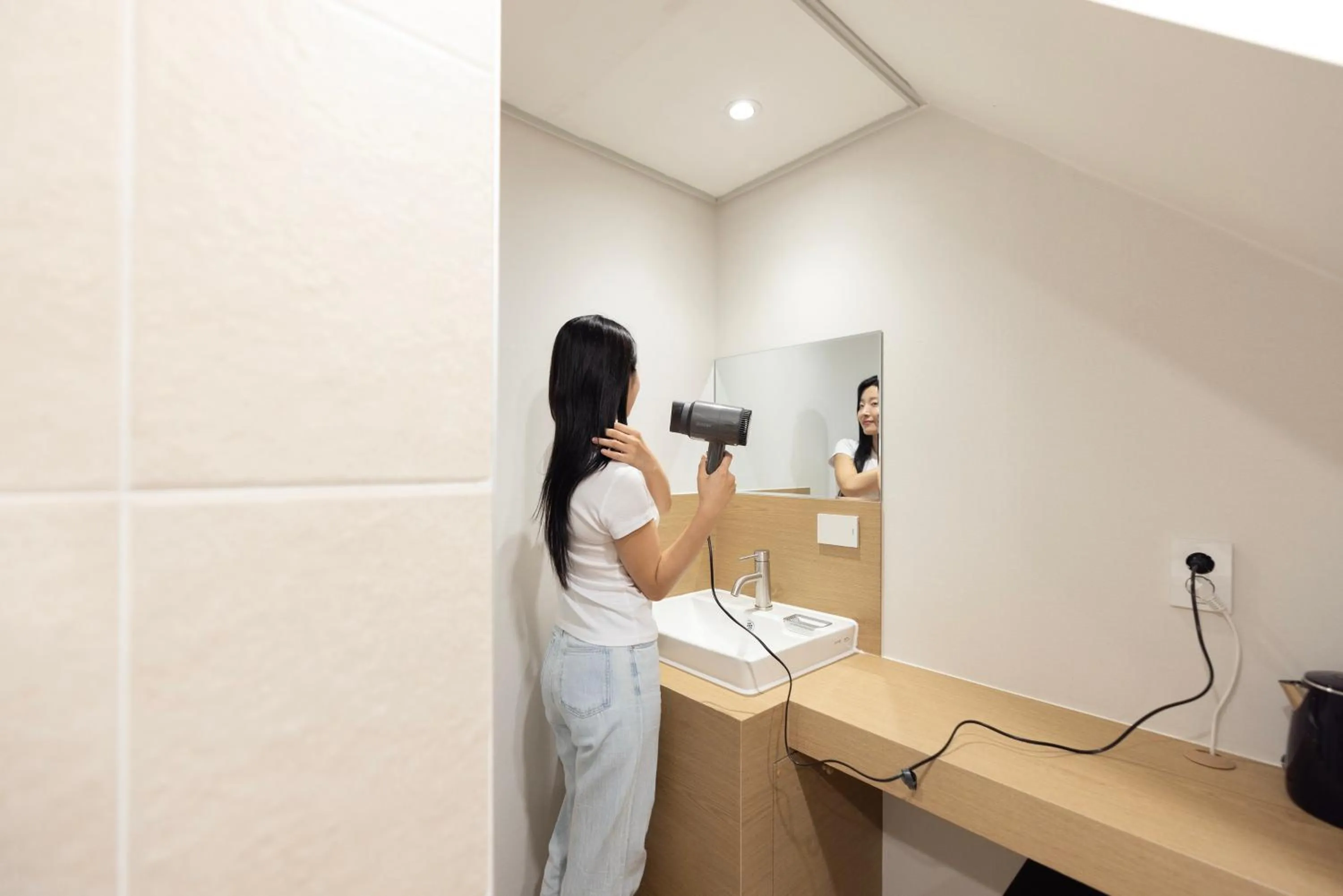 hair dryier in From H US Hotel with Aank Seoul Gangseo Hwagok