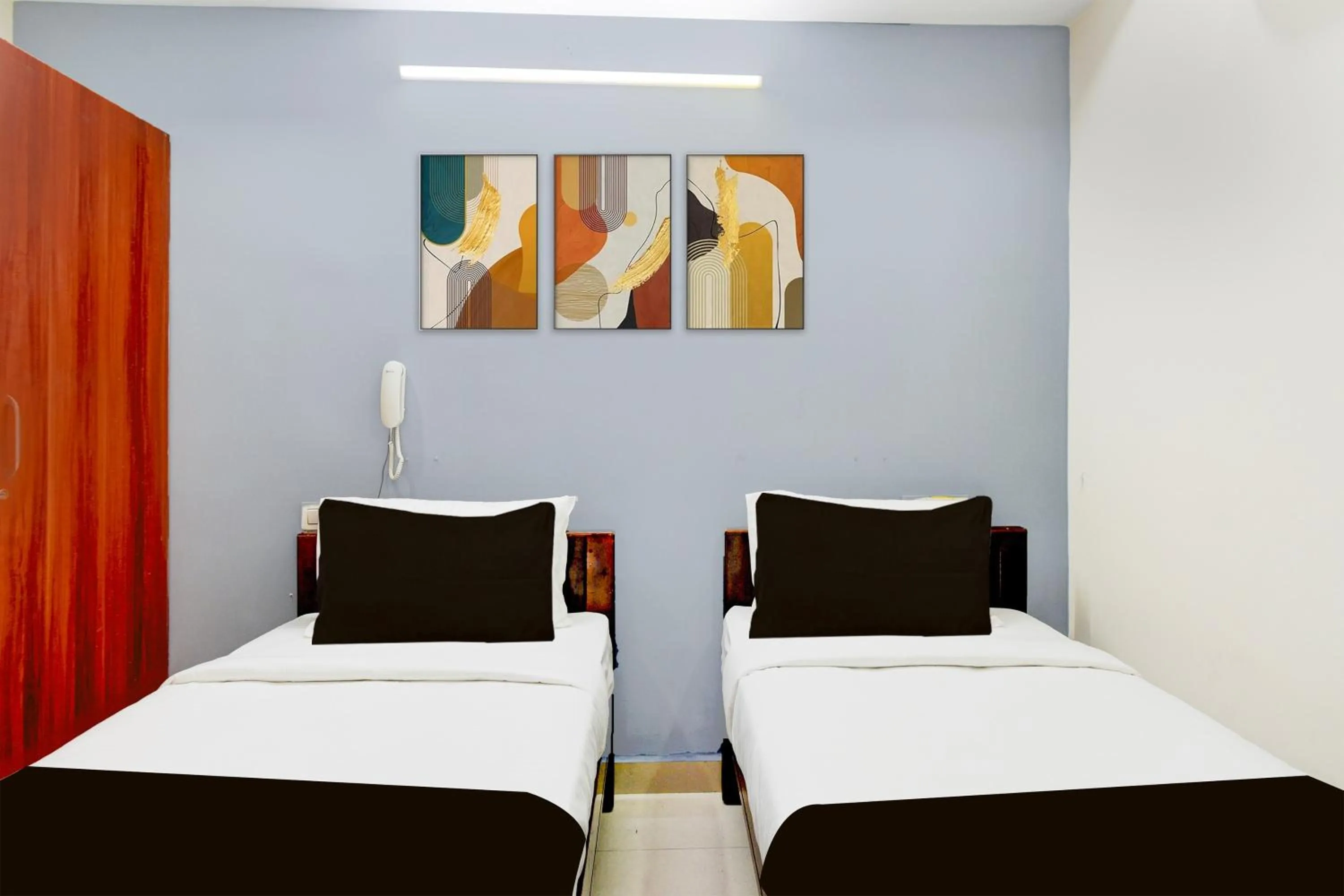 Bedroom, Bed in Super Collection O Khajaguda Hills Formerly Sri Balaji Luxary Rooms