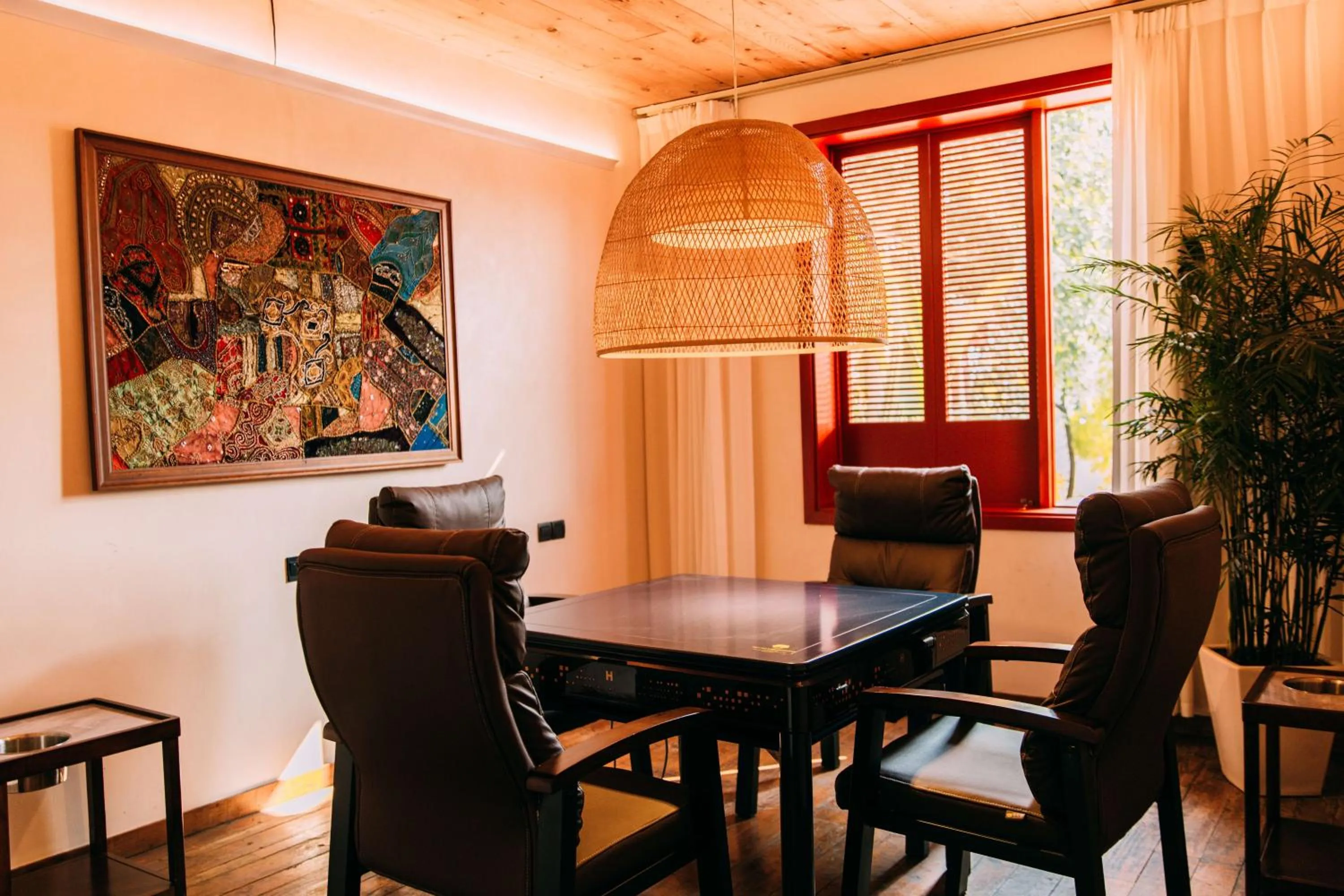 Seating area in YueLore Retreat