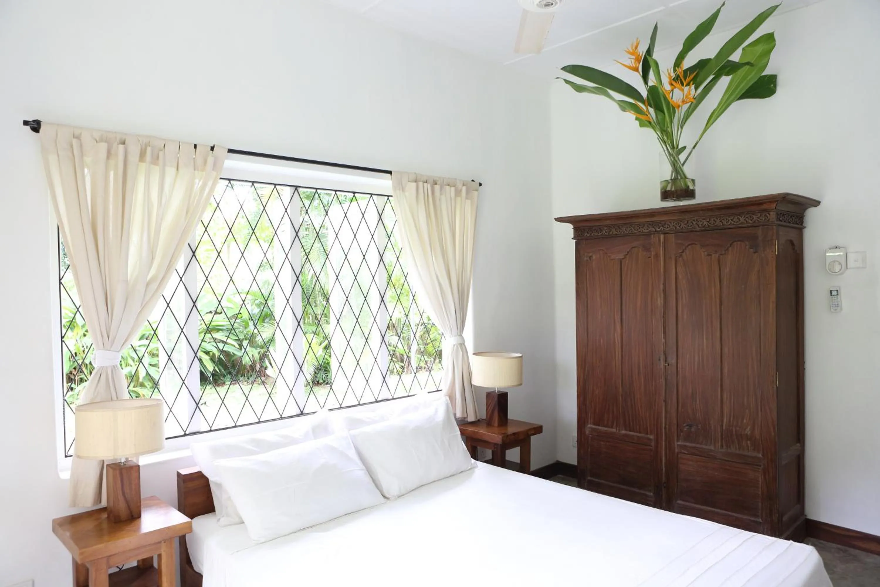 Bed in Stone Well Garden Villa