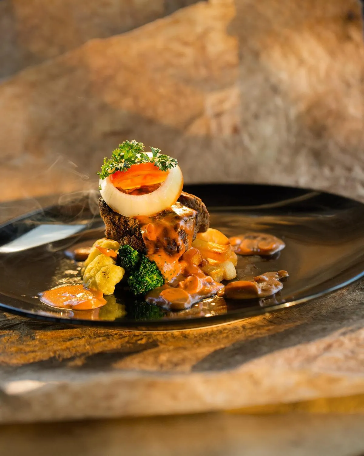 Food close-up in Ascent Hotel & Cafe Malang