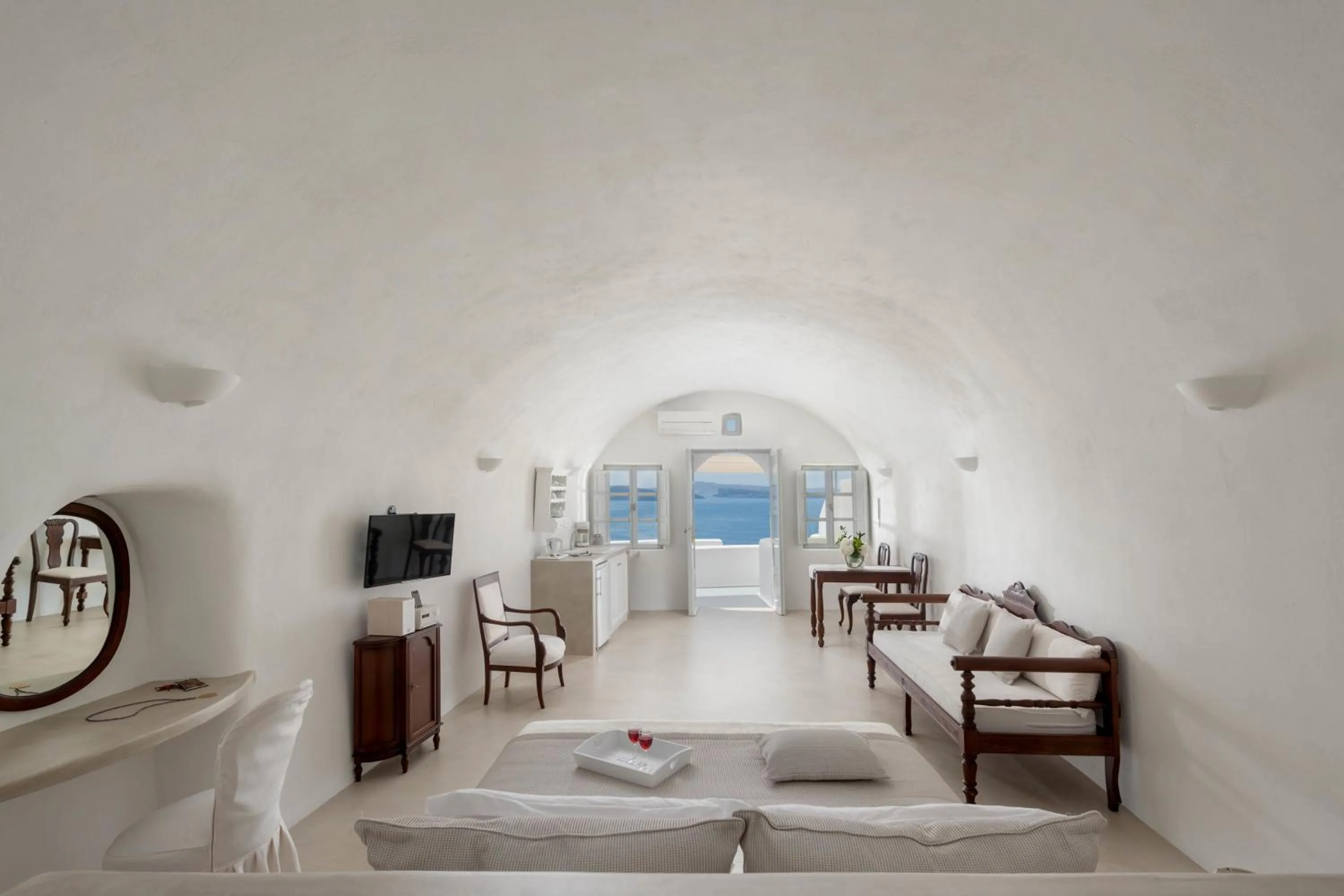 Living room in Thirea Suites