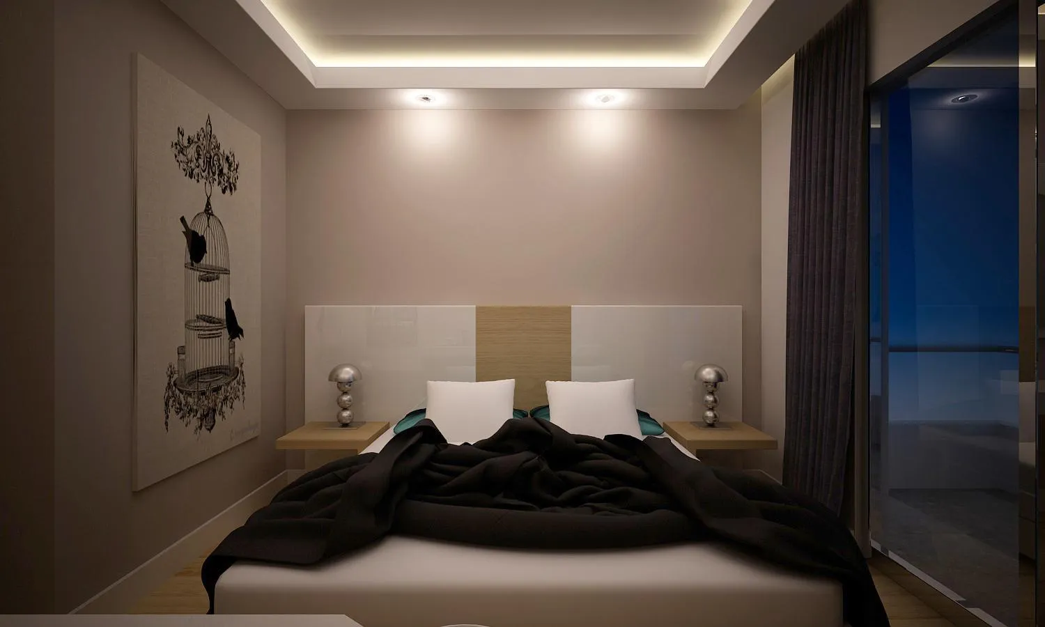 Bed in Amore Hotel Teki̇rova