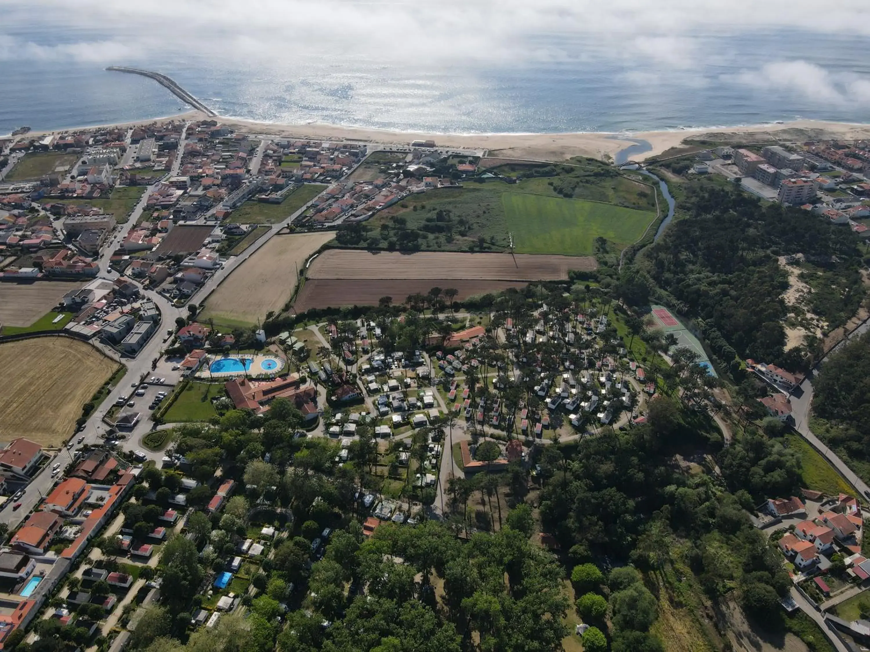 Bird's eye view in Parque de Campismo Orbitur Angeiras Bird's eye view in Parque de Campismo Orbitur Angeiras