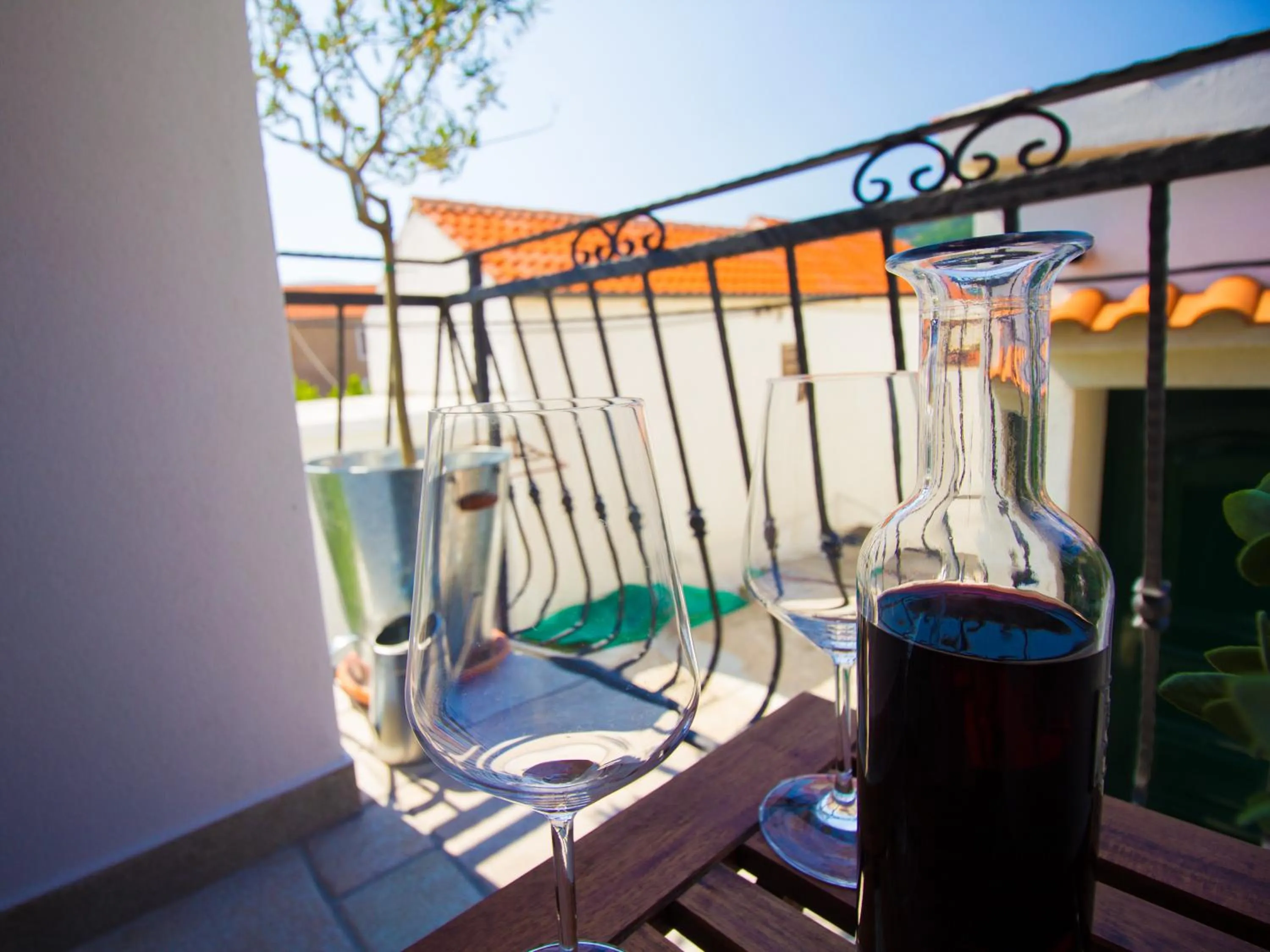 Balcony/Terrace in Apartments Baška