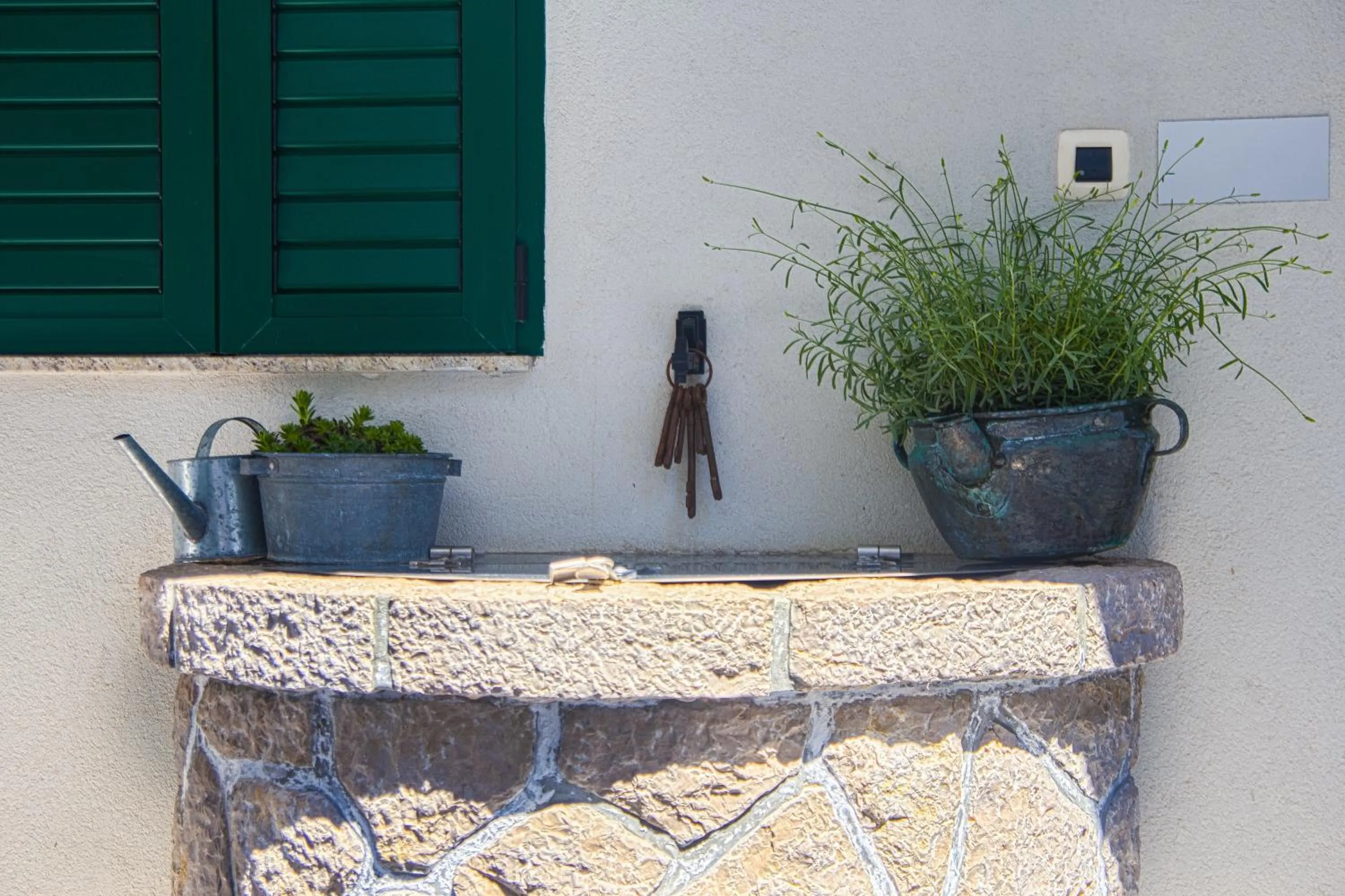 Patio in Apartments Baška