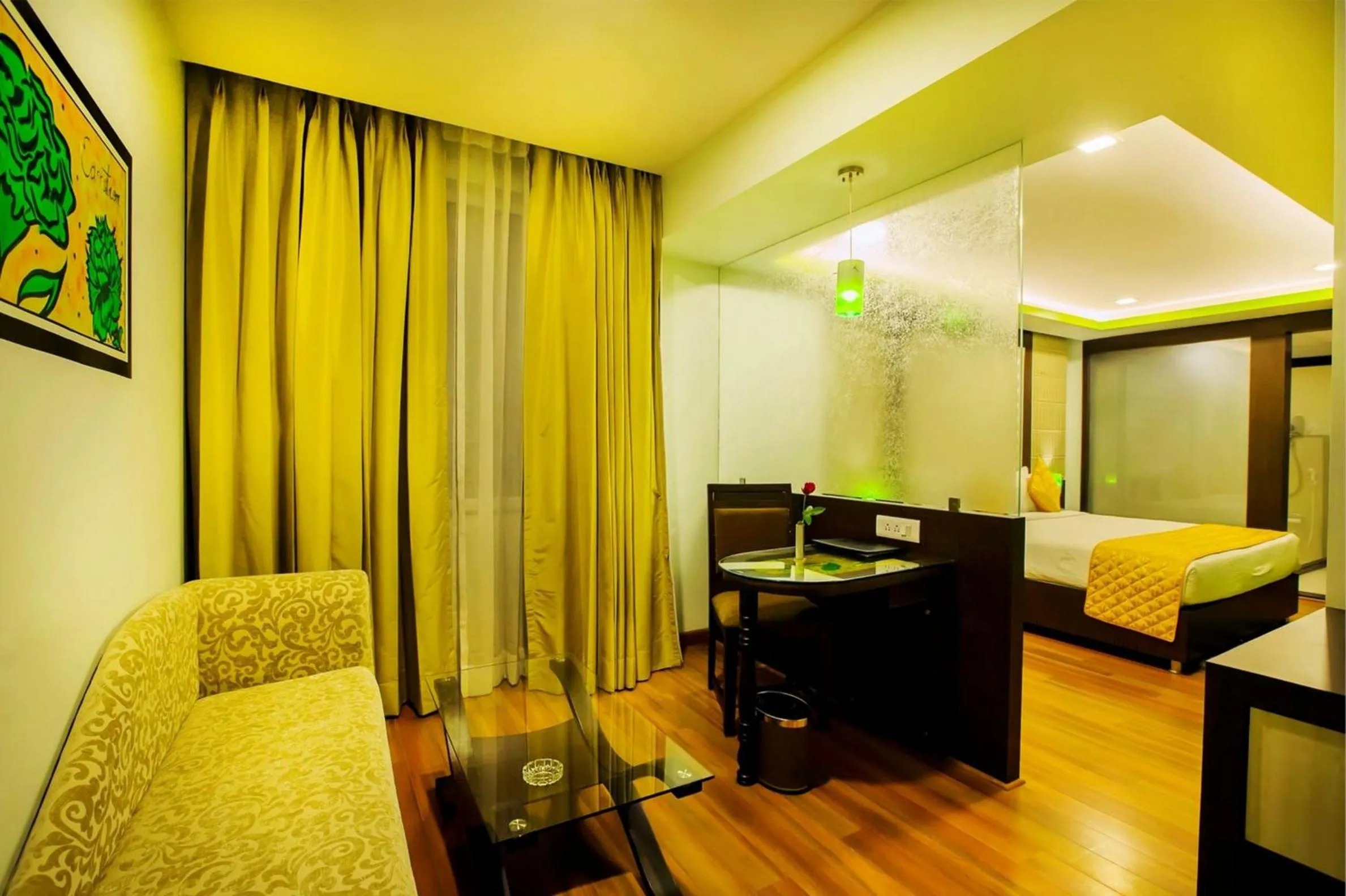 Living room, Bed in Kapish Smart - Hotel Jaipur City Centre