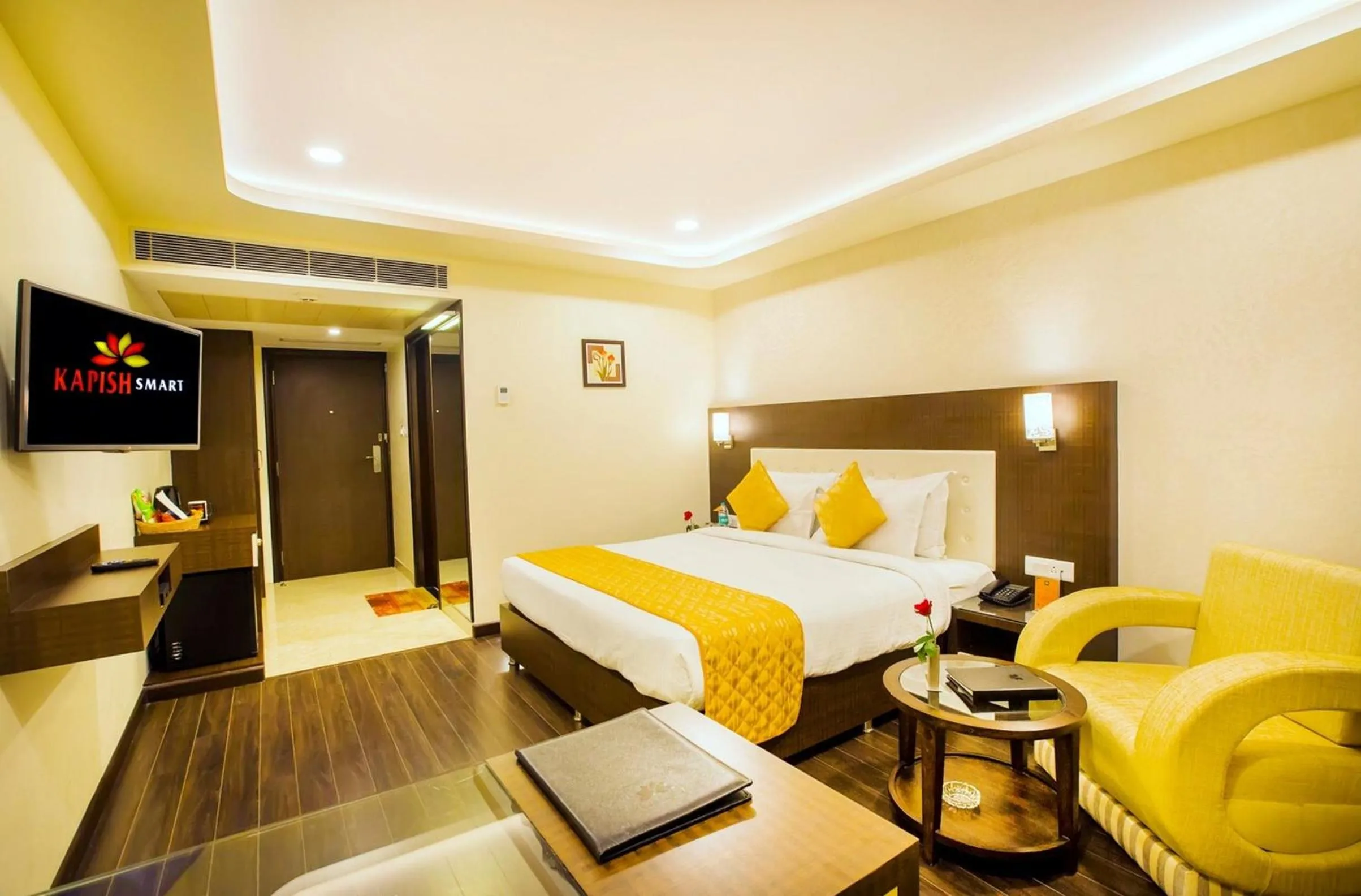 Bedroom, Bed in Kapish Smart - Hotel Jaipur City Centre