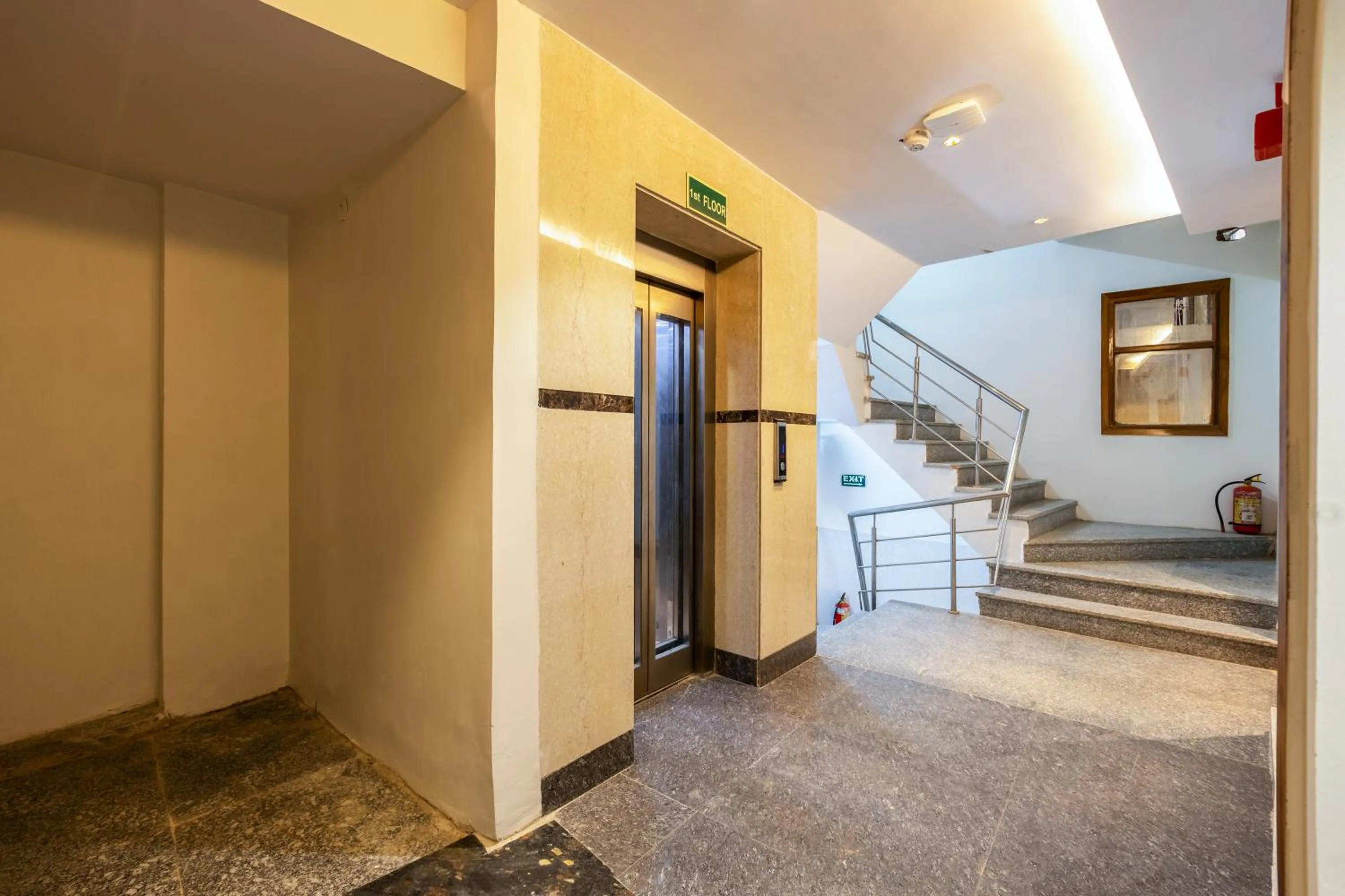 elevator in Hotel Stay House Inn 3 Mints walk from New Delhi Railway station,5 Mints from Metro
