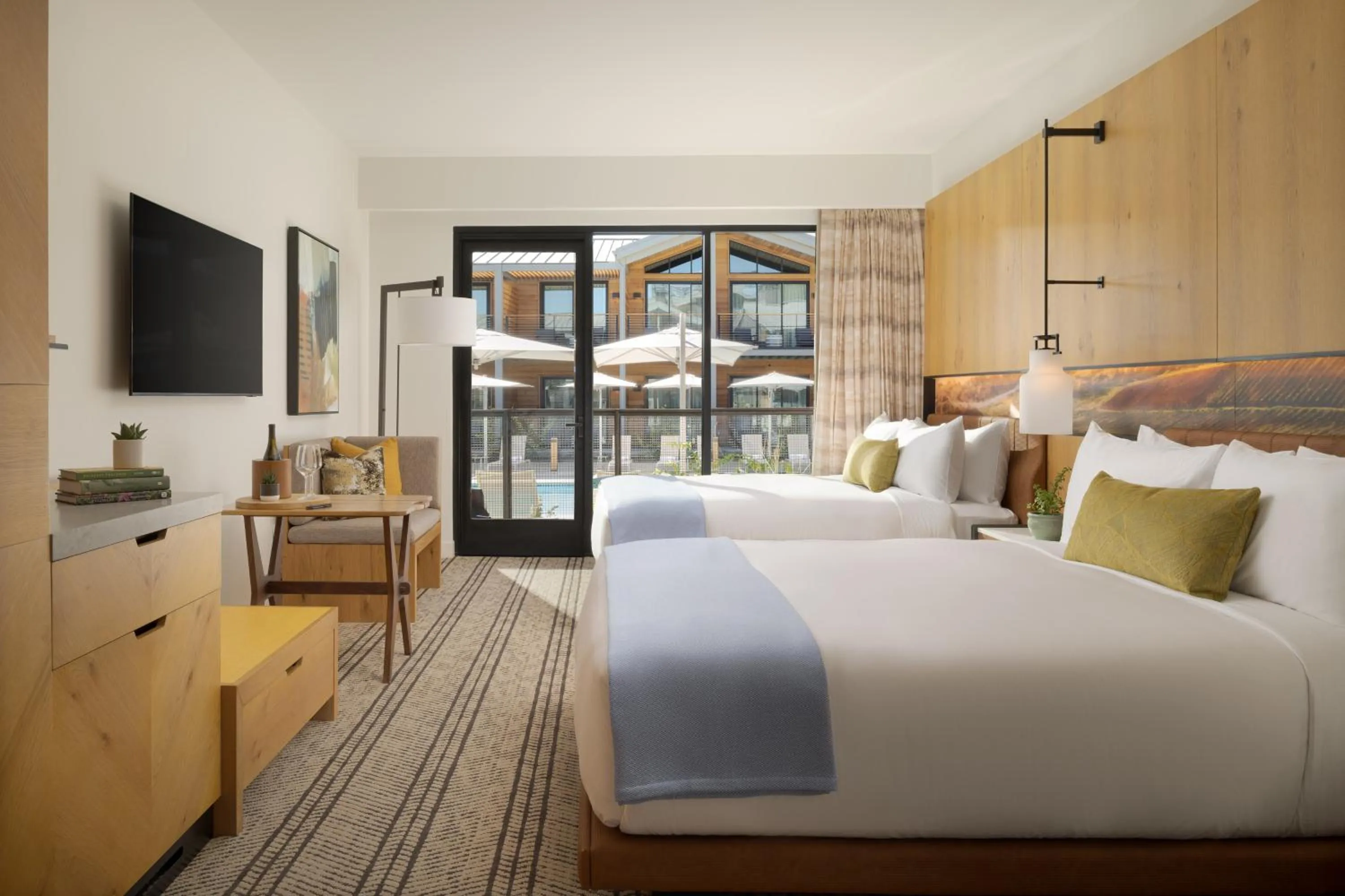 View (from property/room), Bed in Appellation Healdsburg