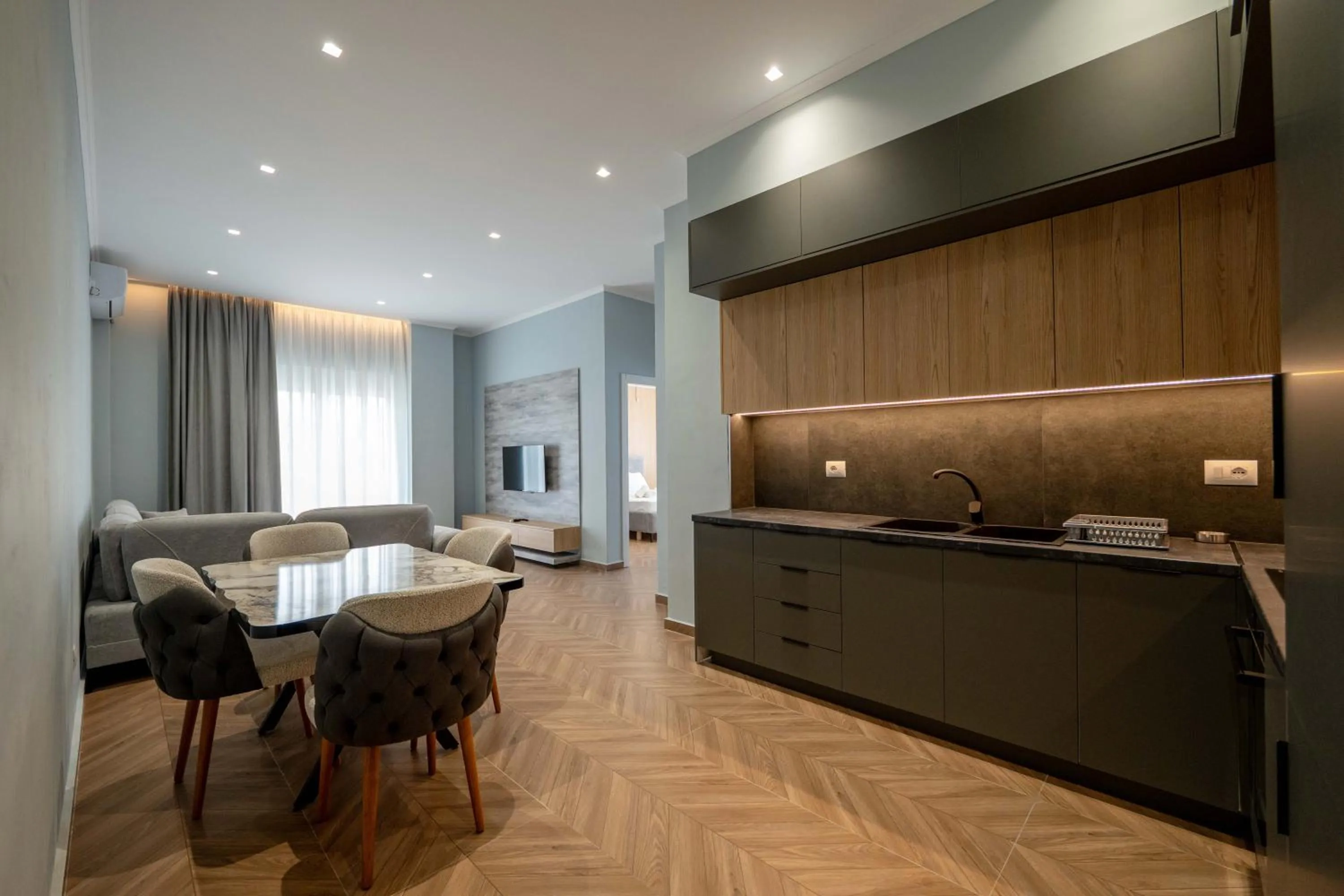 Seating area in Regal Luxury Apartments