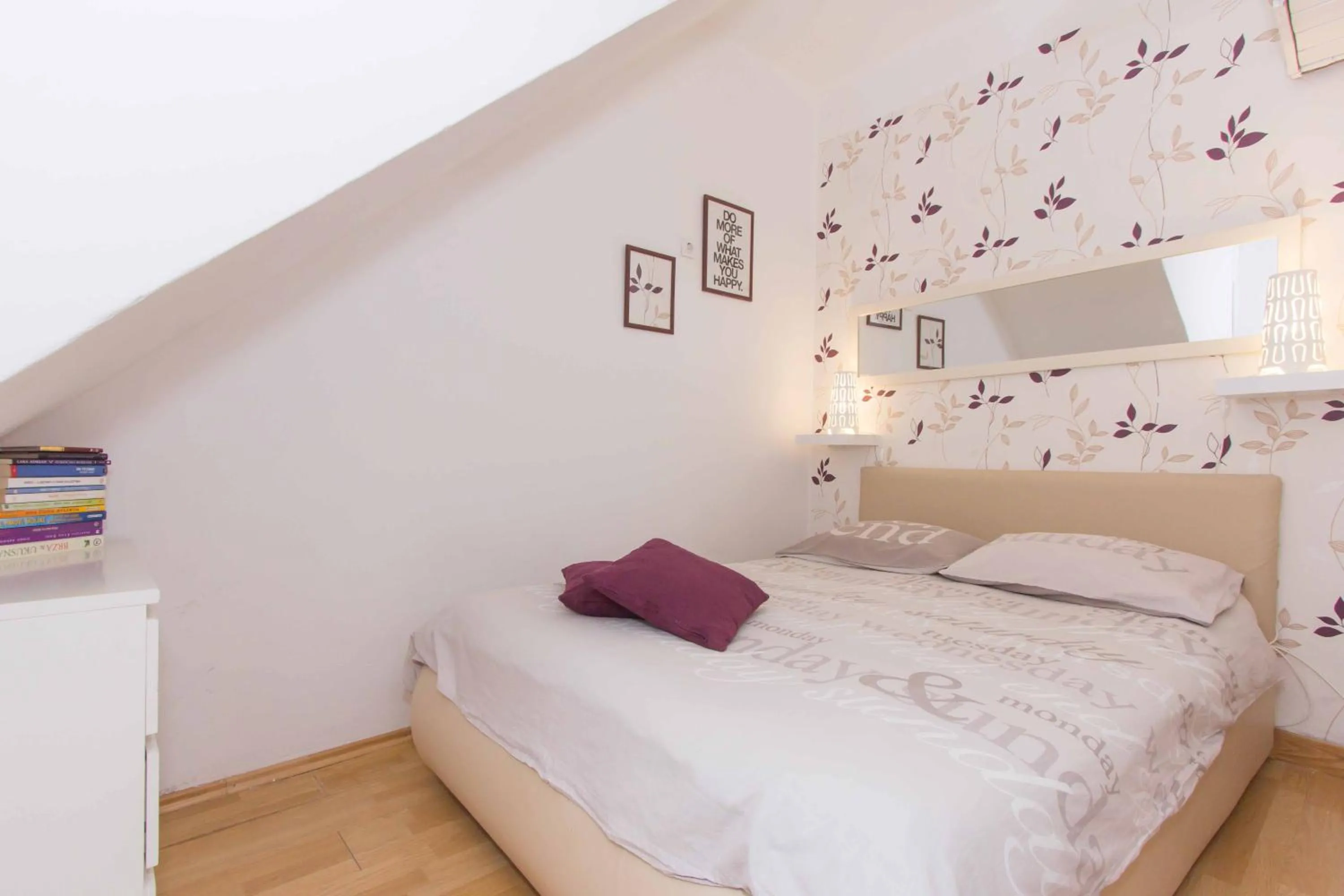 Bed in Red Valentino Apartment