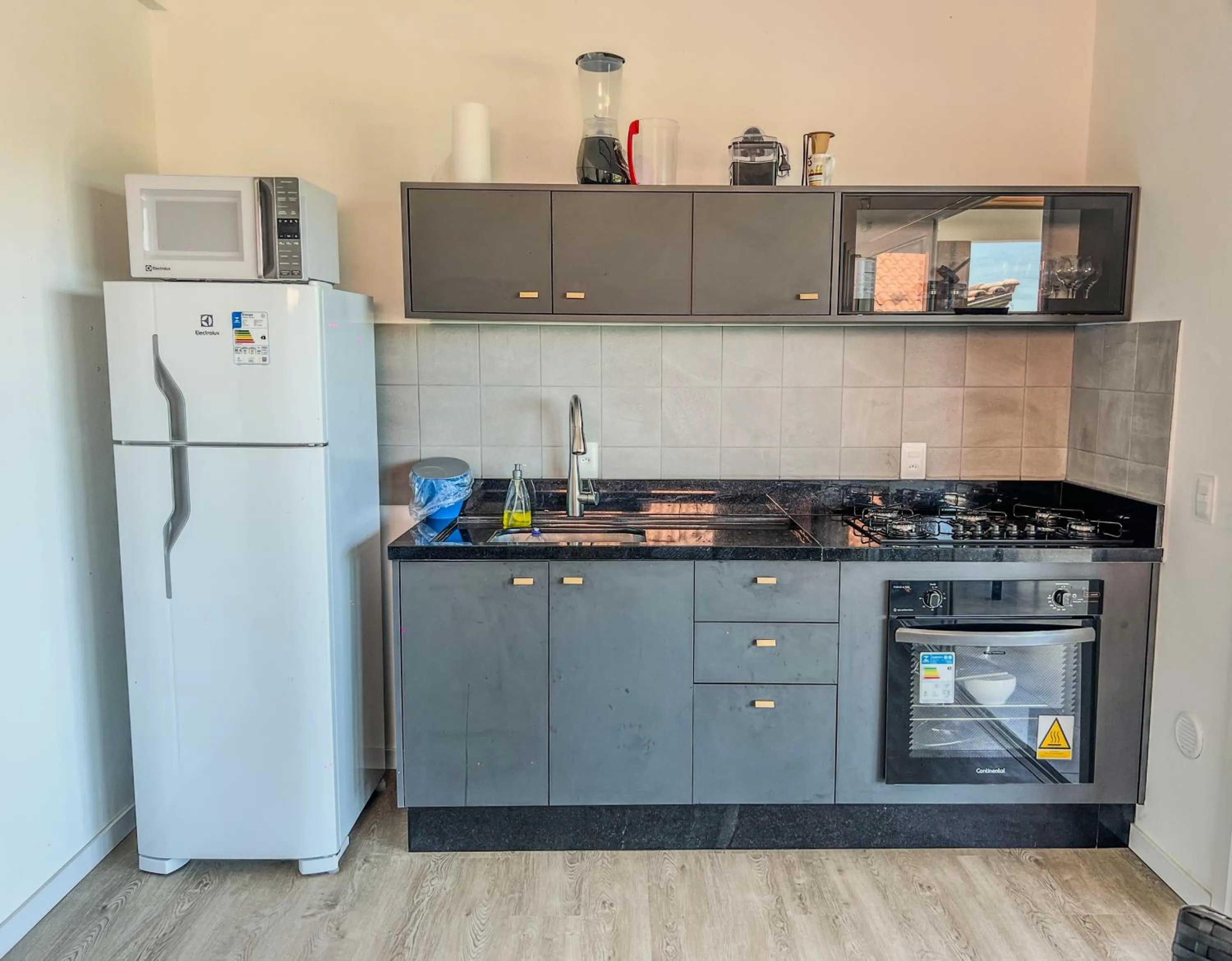 Kitchen or kitchenette in Gamboa Luna y Sol Apart-Hotel