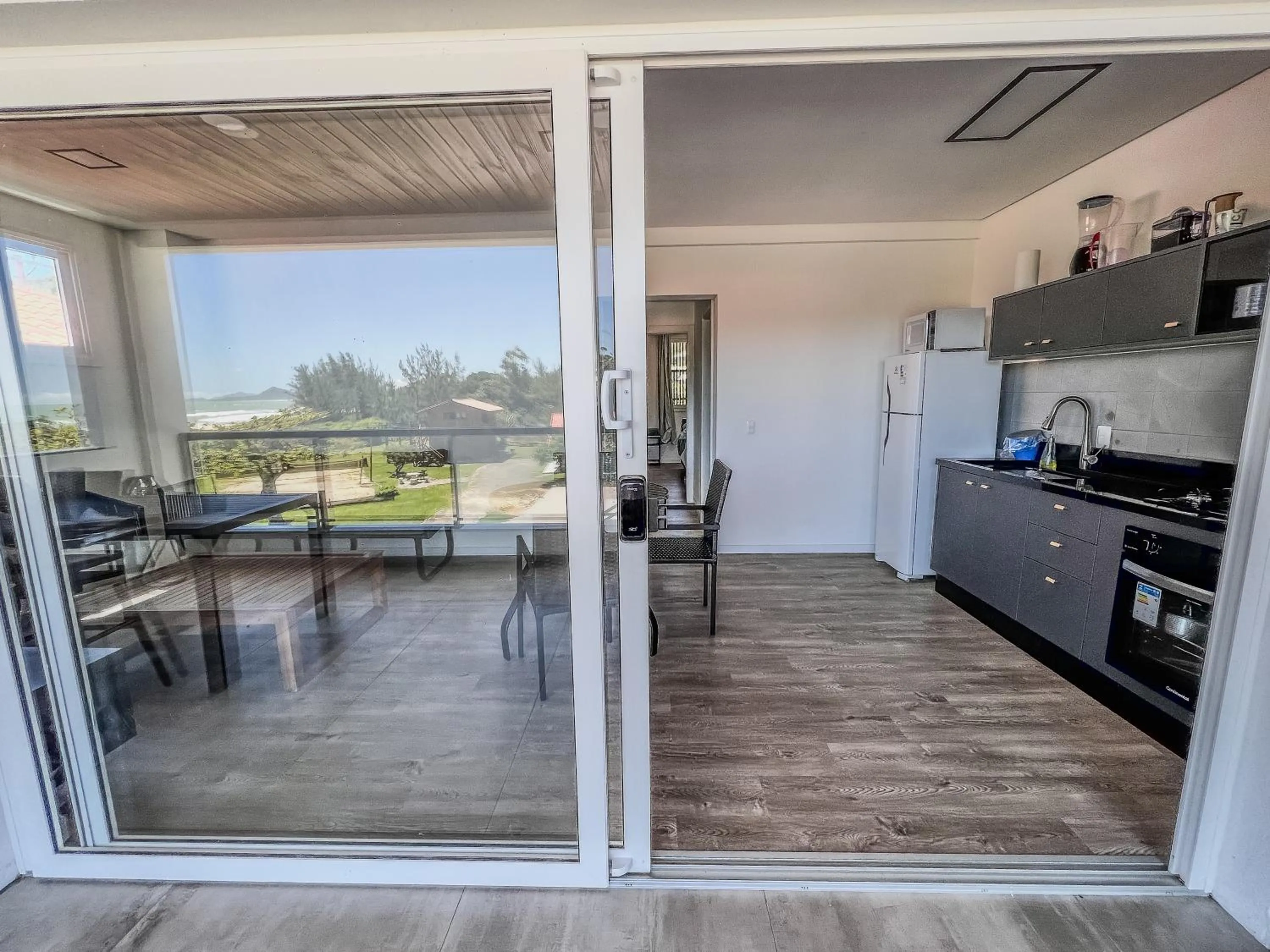 Kitchen or kitchenette in Gamboa Luna y Sol Apart-Hotel