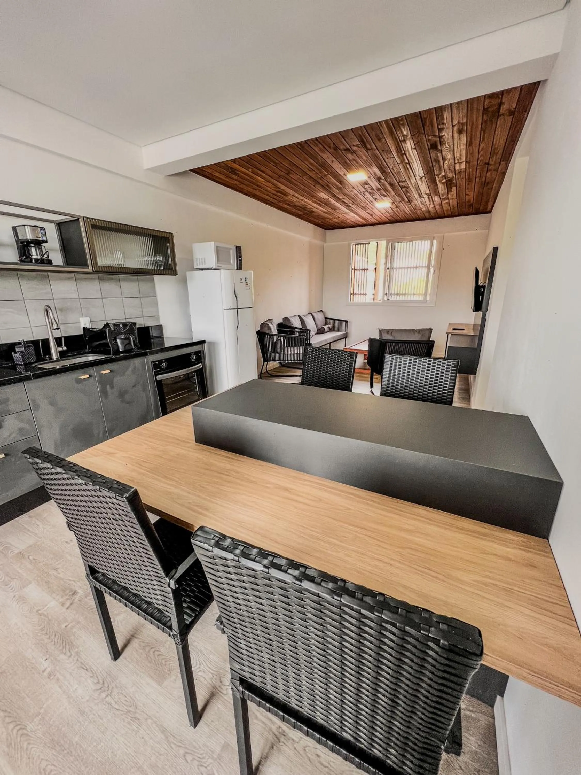 Kitchen or kitchenette in Gamboa Luna y Sol Apart-Hotel