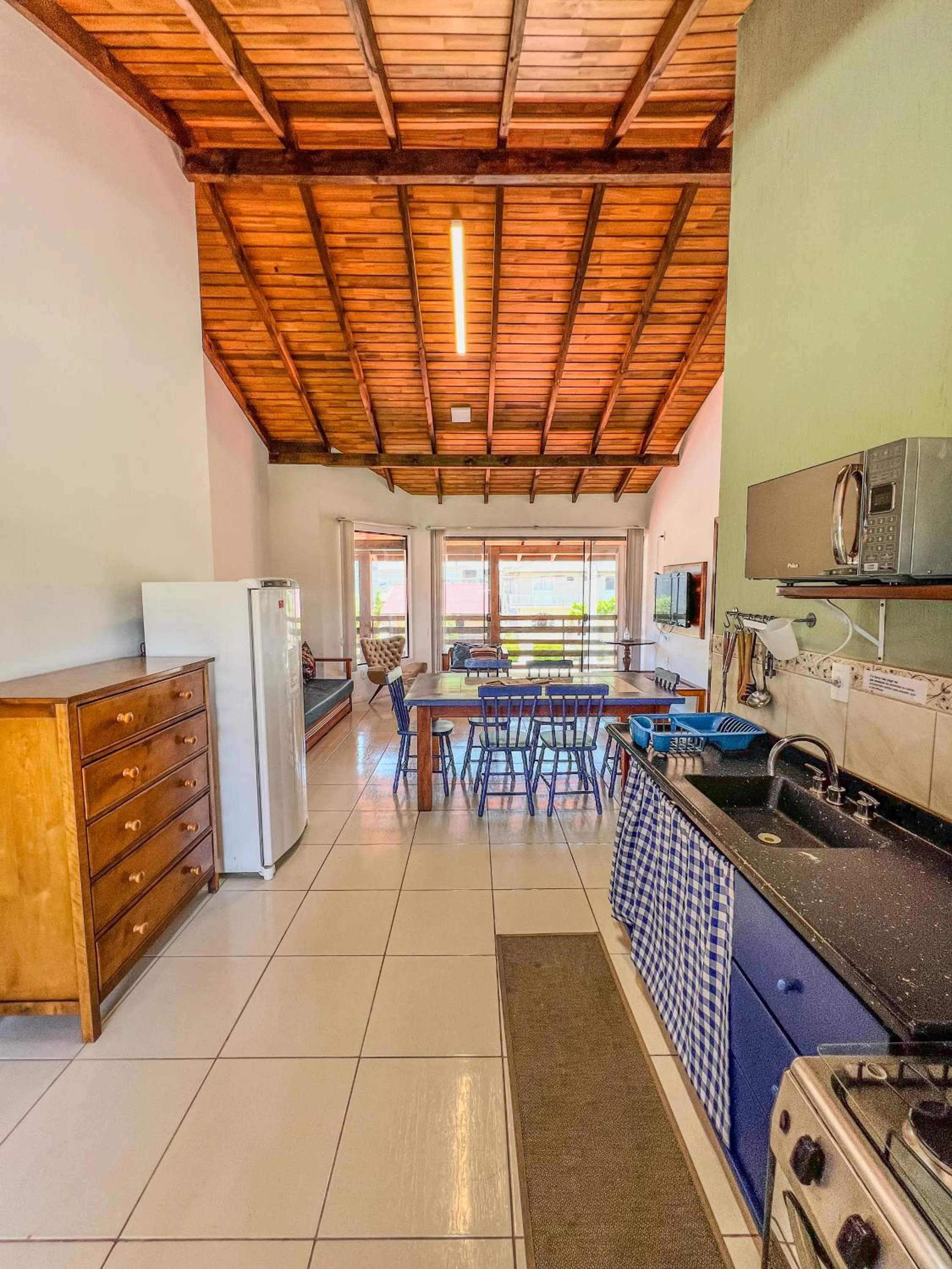 Kitchen or kitchenette in Gamboa Luna y Sol Apart-Hotel
