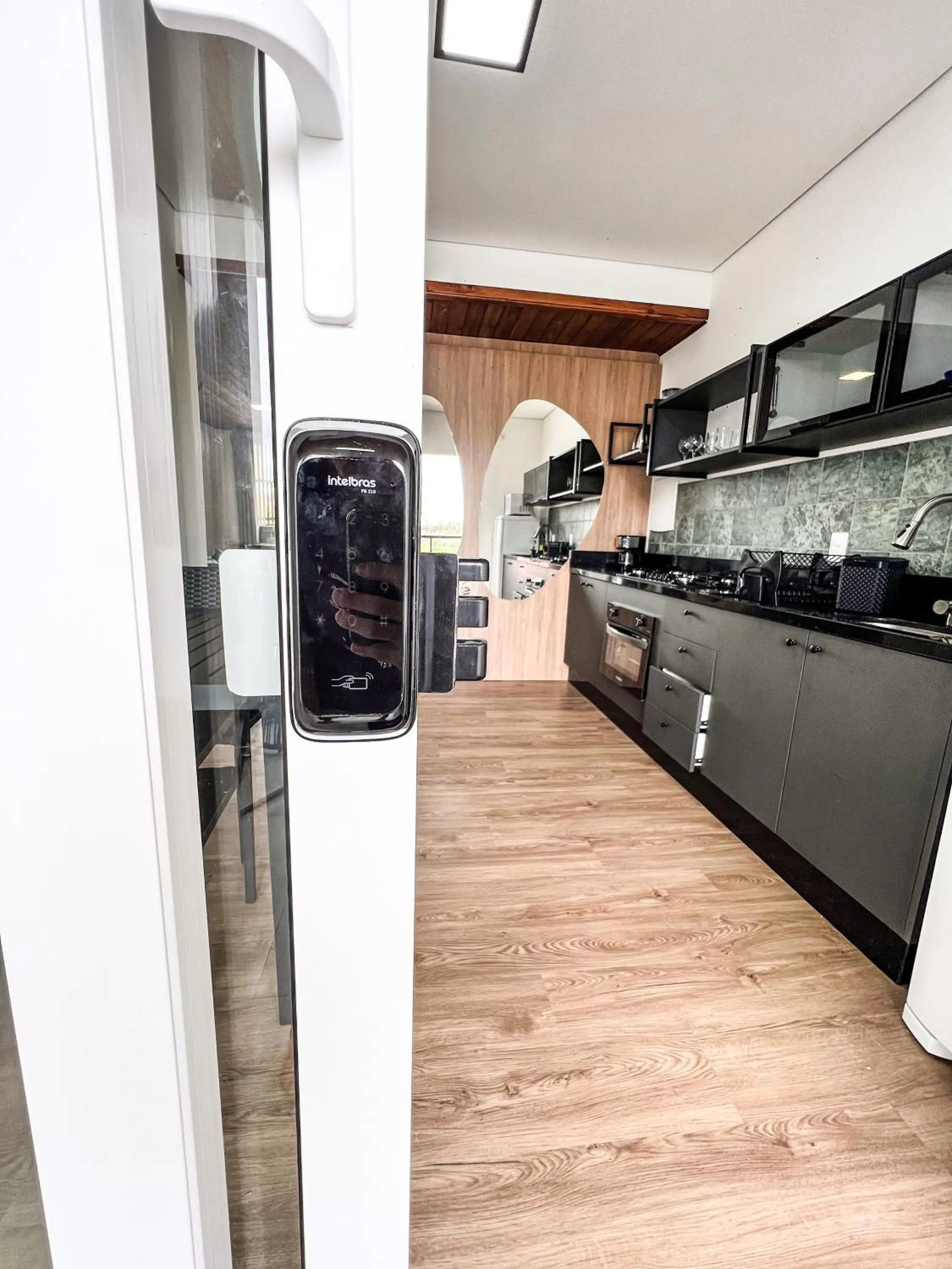 Kitchen or kitchenette in Gamboa Luna y Sol Apart-Hotel