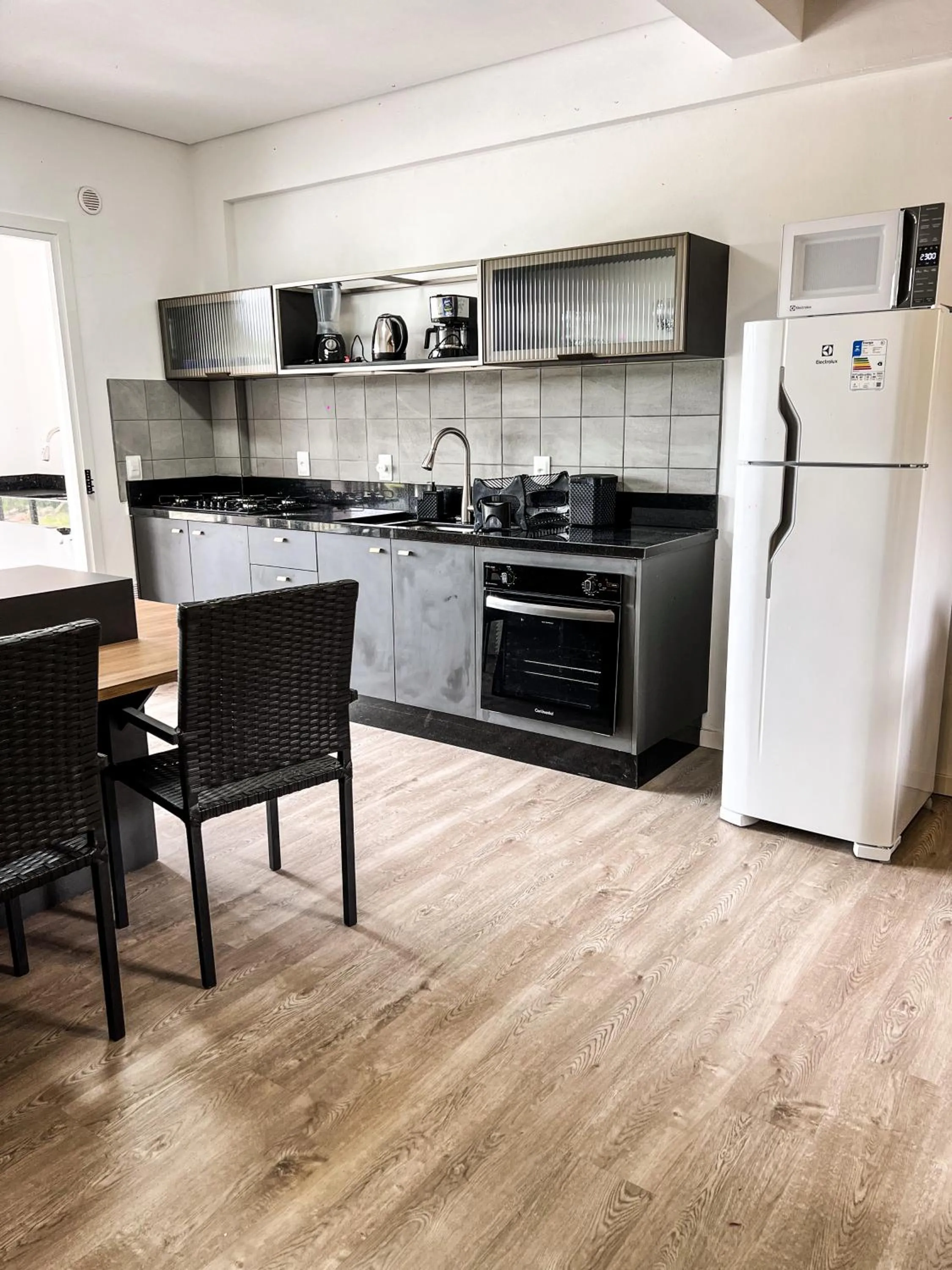 Kitchen or kitchenette in Gamboa Luna y Sol Apart-Hotel