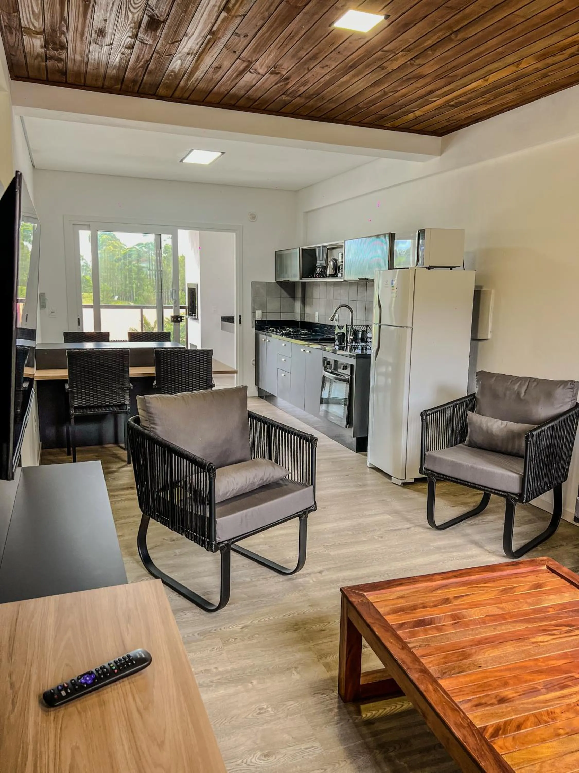 Kitchen or kitchenette in Gamboa Luna y Sol Apart-Hotel