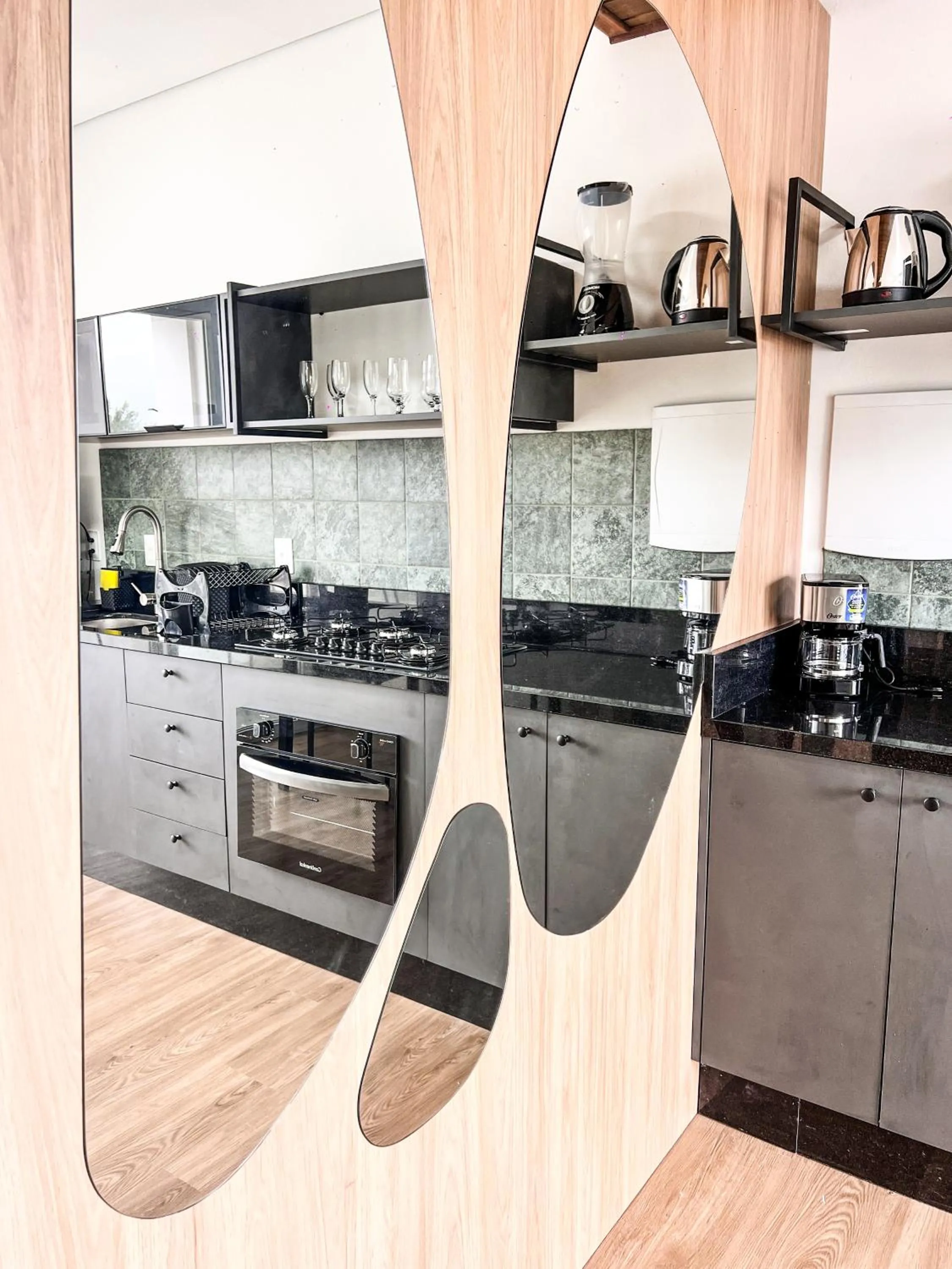 Kitchen or kitchenette in Gamboa Luna y Sol Apart-Hotel