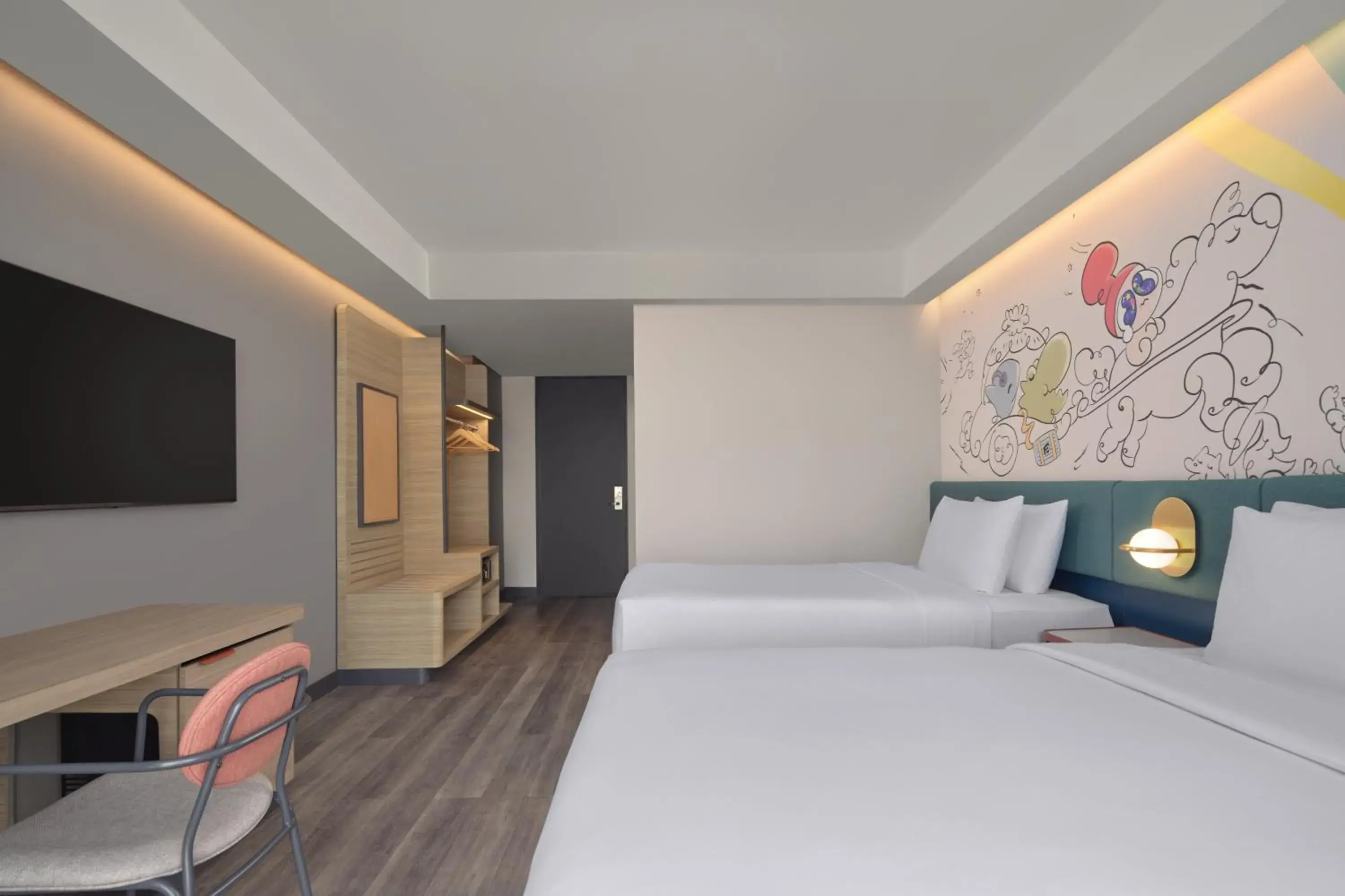 Deluxe Loft Twin Room with Two Twin Beds in Aloft Surabaya Pakuwon City Deluxe Loft Twin Room with Two Twin Beds in Aloft Surabaya Pakuwon City