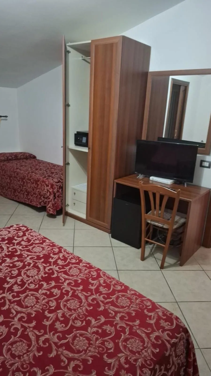 Bed in Hotel Savoia