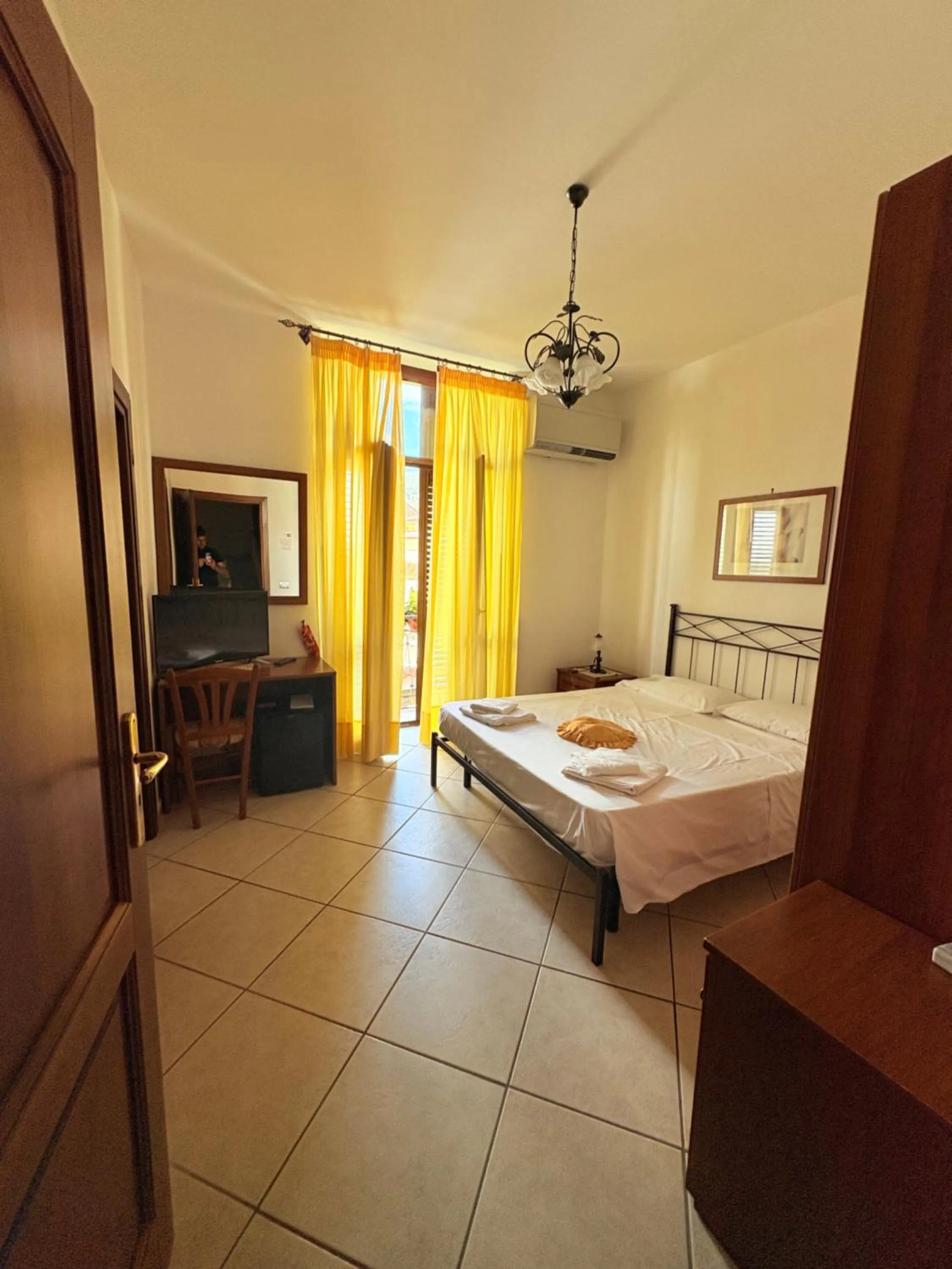 Bed in Hotel Savoia