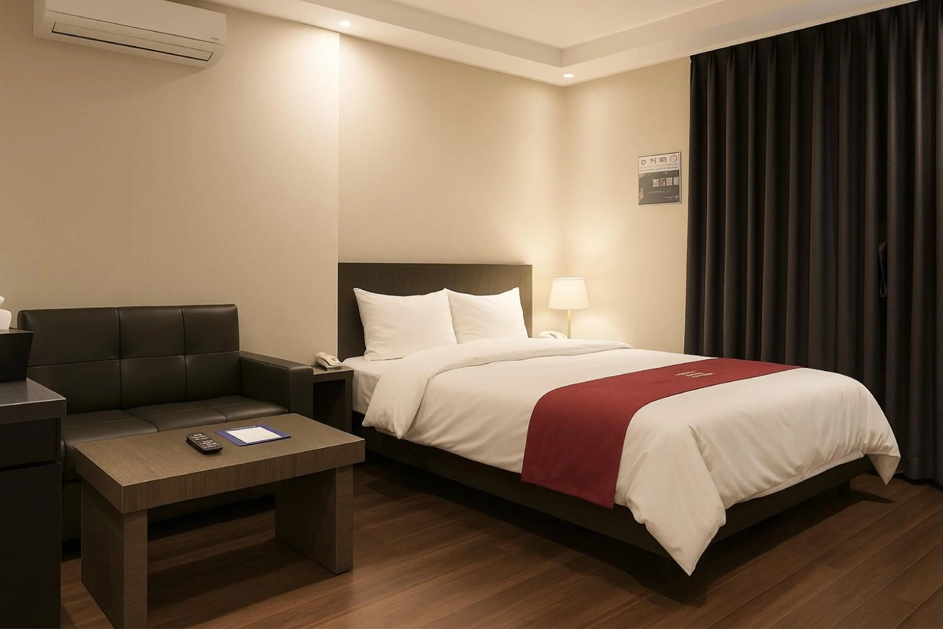 Bed in Seosan Modern Hotel