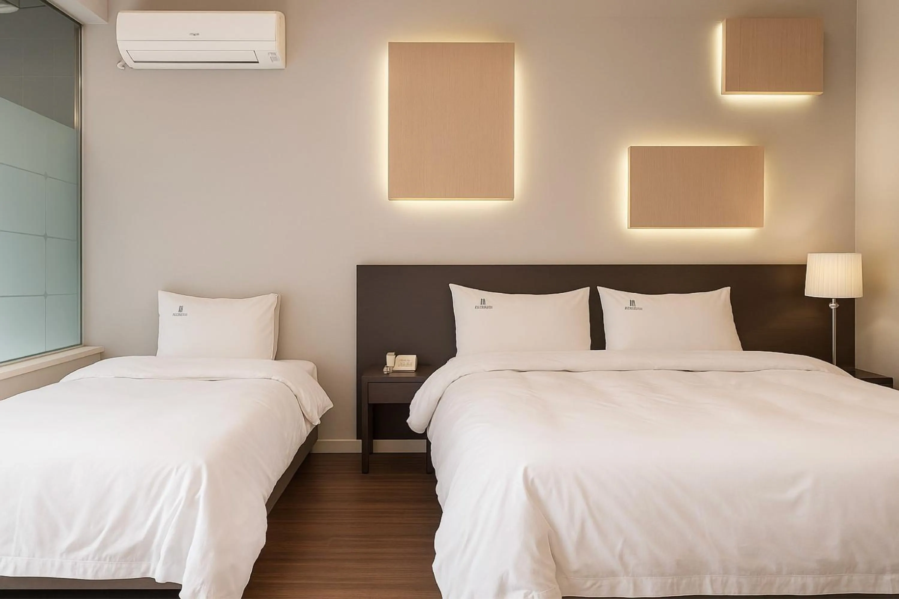 Bed in Seosan Modern Hotel