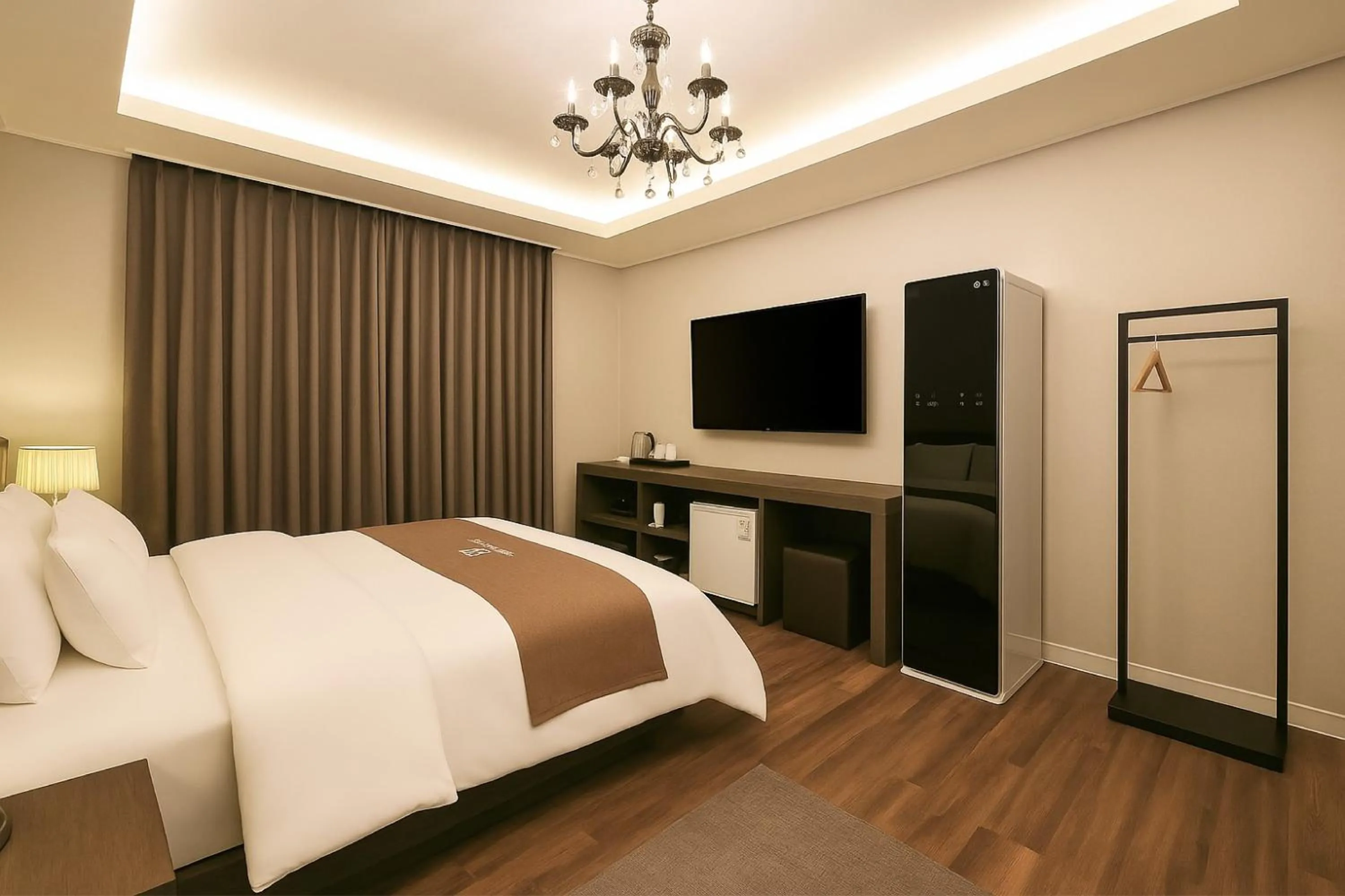 Bed in Seosan Modern Hotel